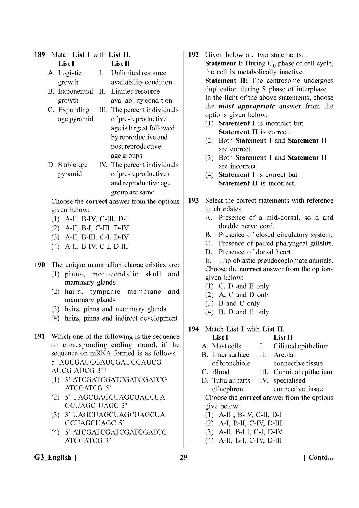NEET 2023 G3 Question Paper - Page 29