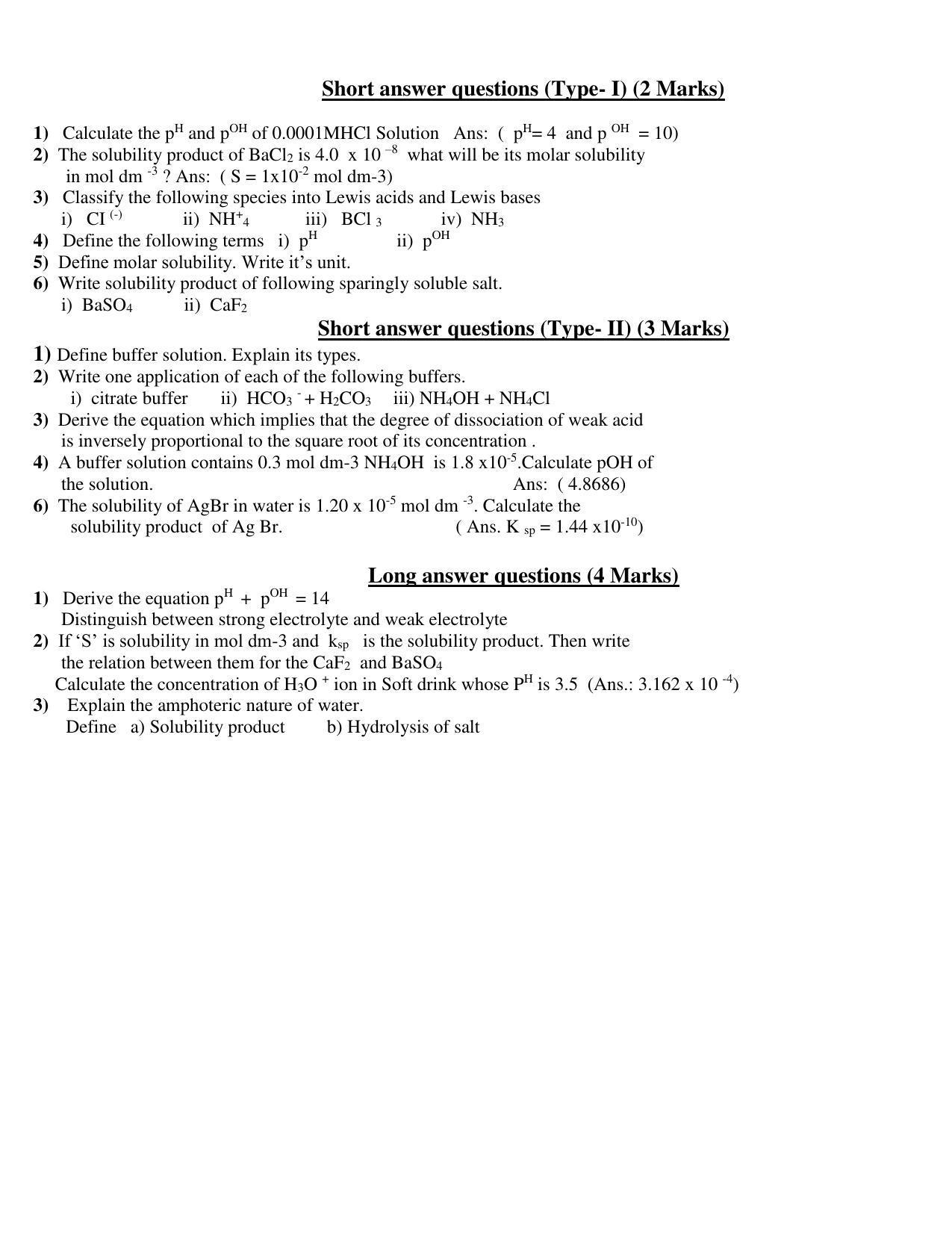 Maharashtra Board Class 12 Chemistry Sample Papers - Page 8