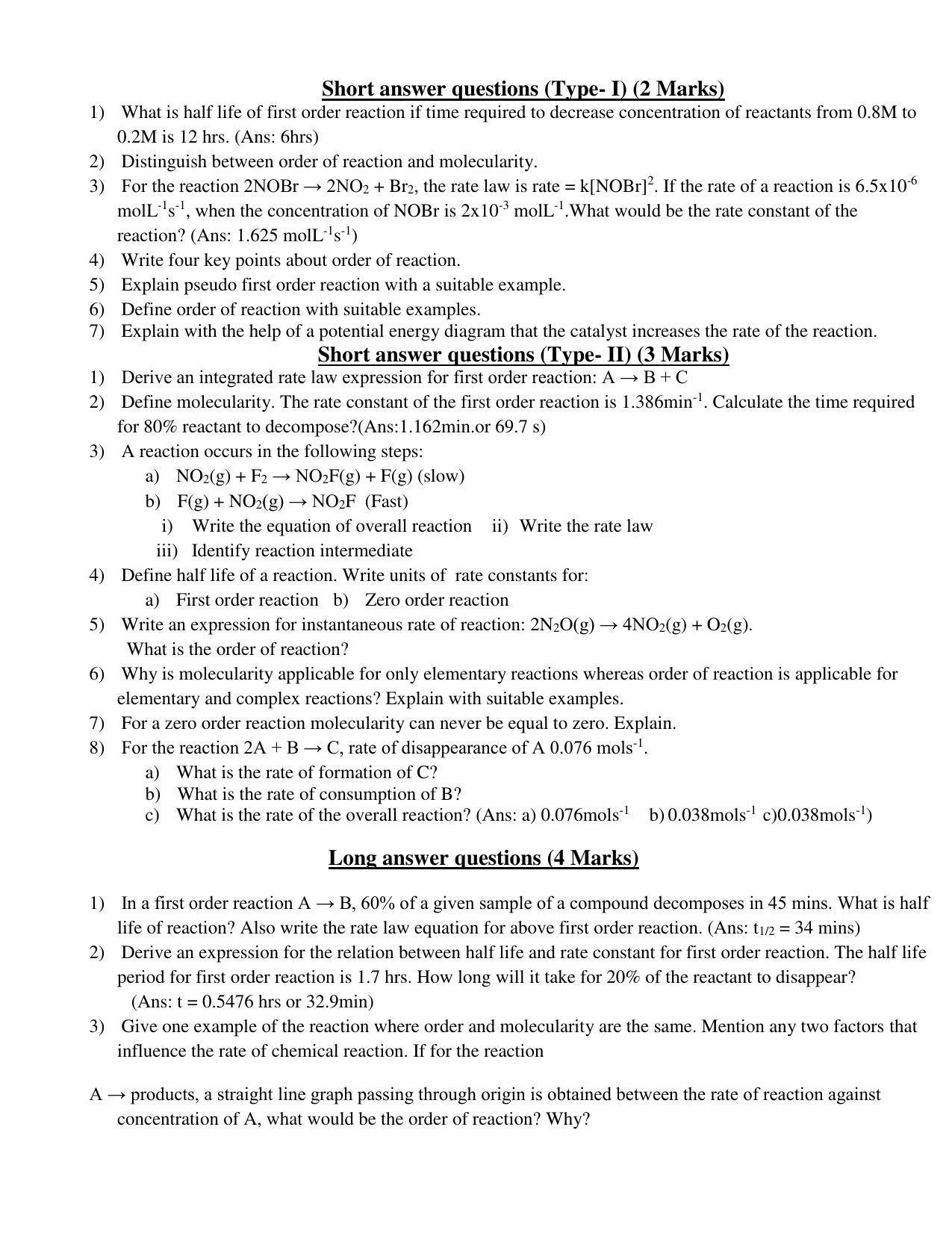 Maharashtra Board Class 12 Chemistry Sample Papers - Page 15