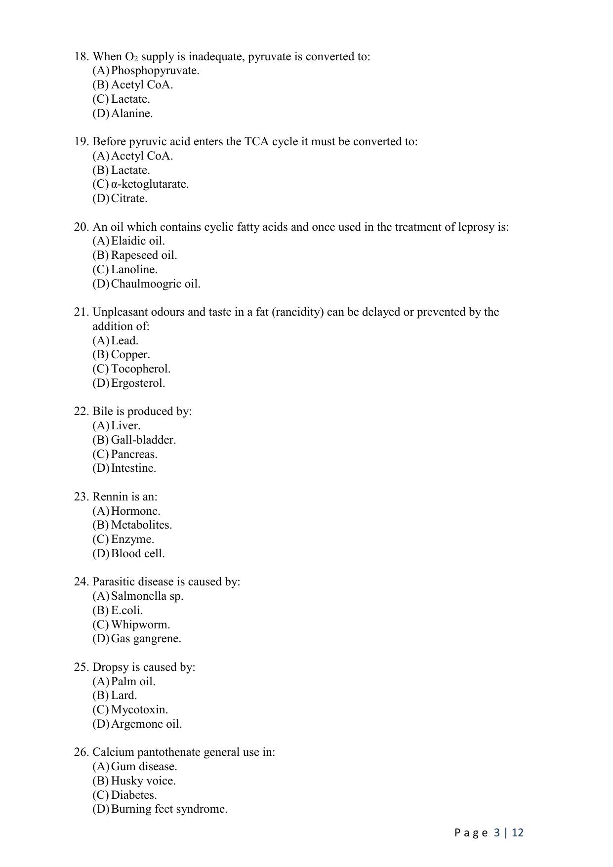 WB JEMAS (PG) MAN 2024 Question Paper - Page 5