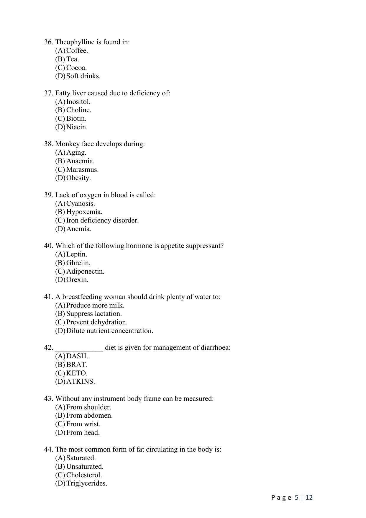 WB JEMAS (PG) MAN 2024 Question Paper - Page 7