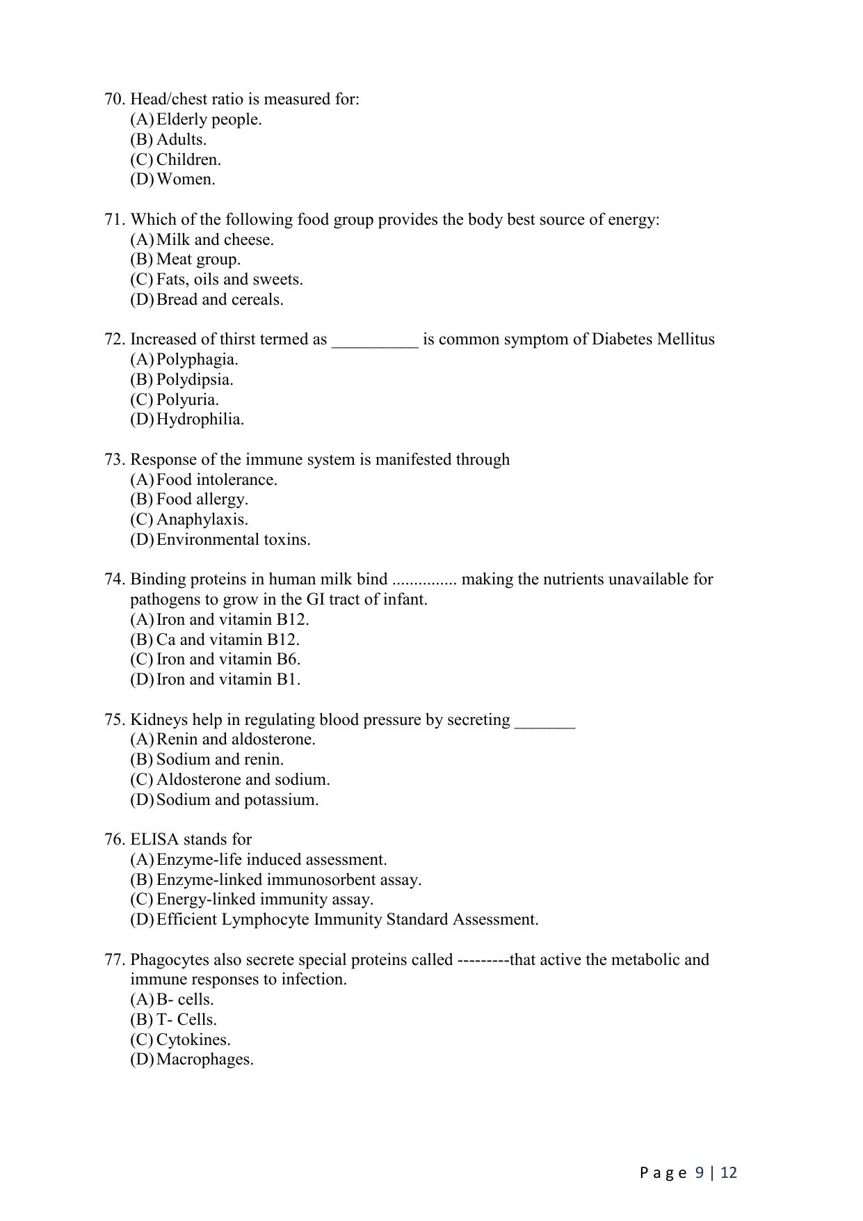WB JEMAS (PG) MAN 2024 Question Paper - Page 11