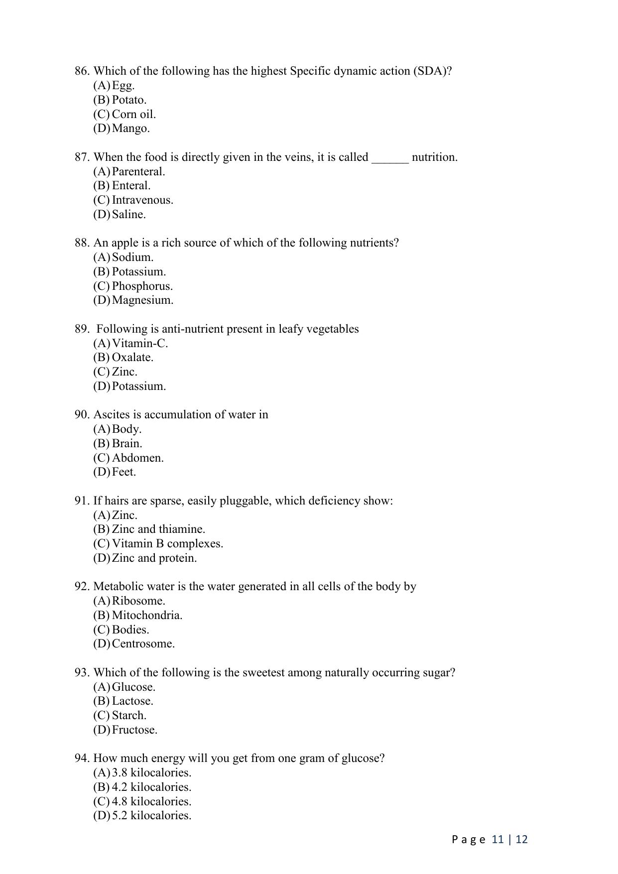 WB JEMAS (PG) MAN 2024 Question Paper - Page 13