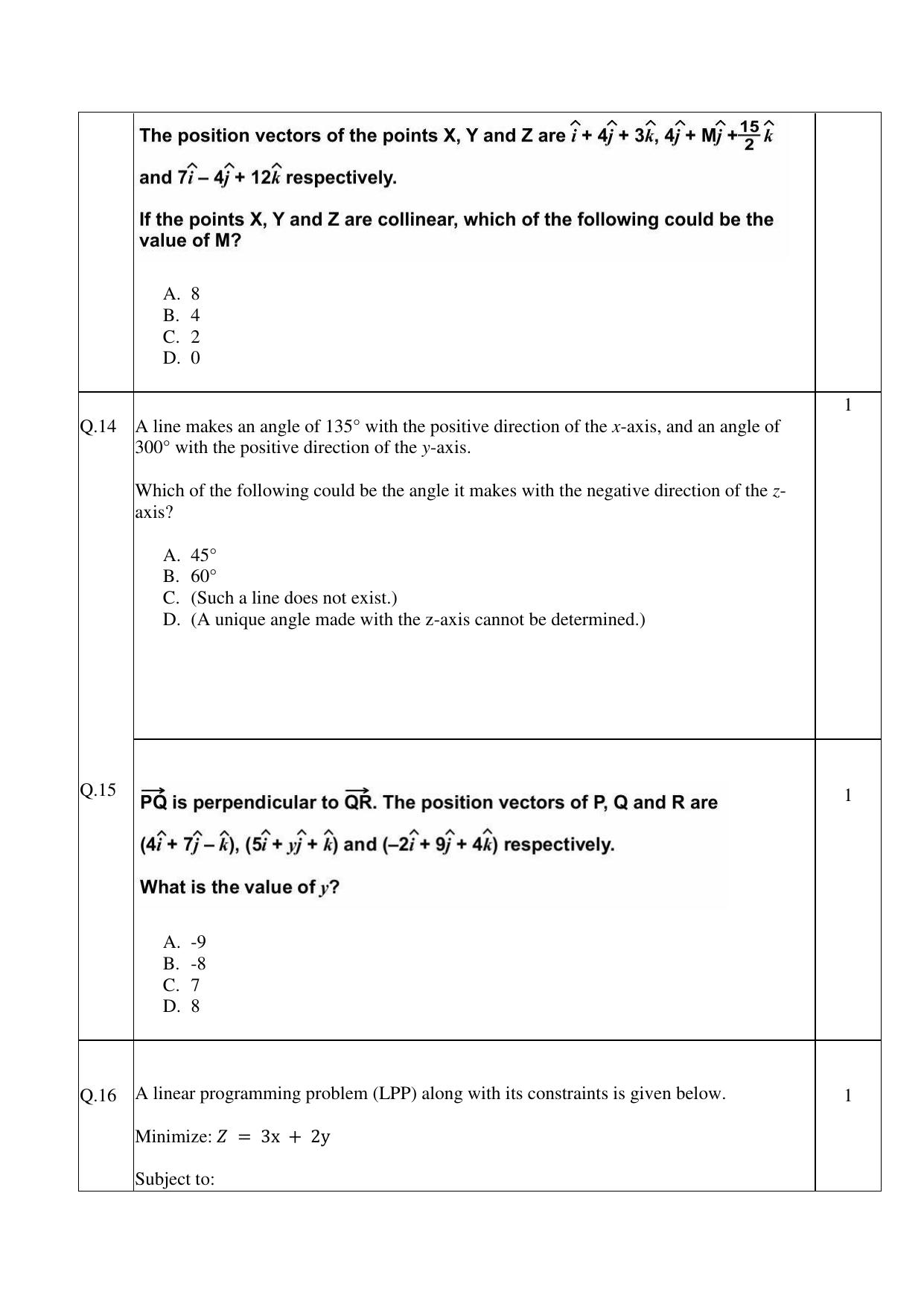 CBSE Class 12 Mathematics Practice Questions 2022-23 - Page 6