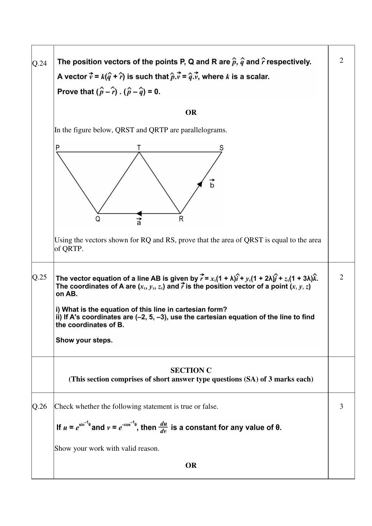 CBSE Class 12 Mathematics Practice Questions 2022-23 - Page 11
