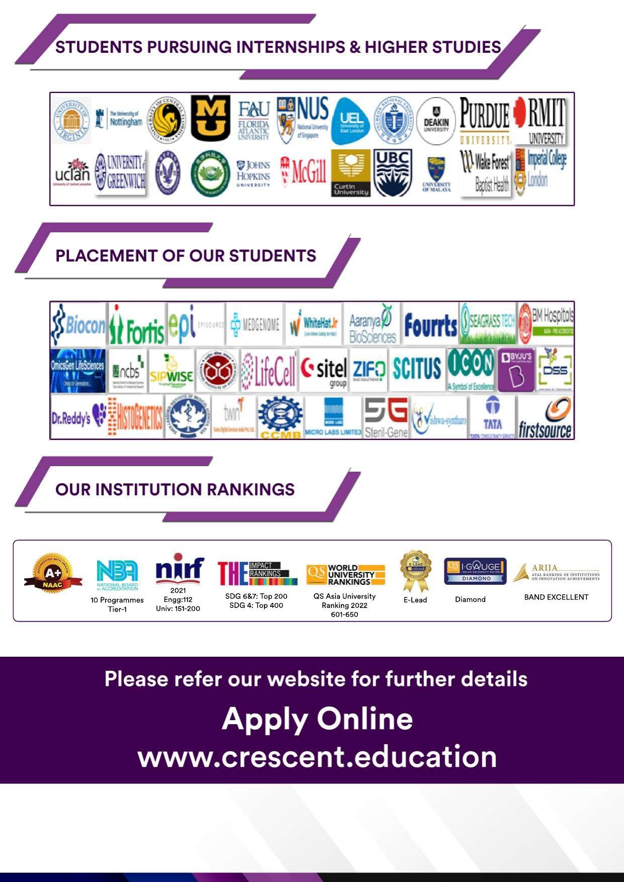 B.S. Abdur Rahman University M.Sc , Biochemistry Molecular-Biology Brochure 2022-23 - Page 4