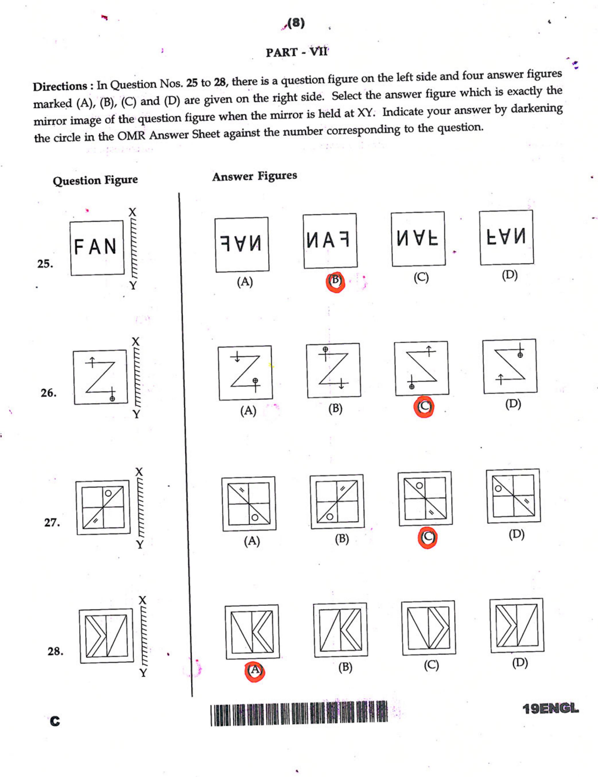 JNVST Class 6 2019 Question Paper with Solutions - Page 8