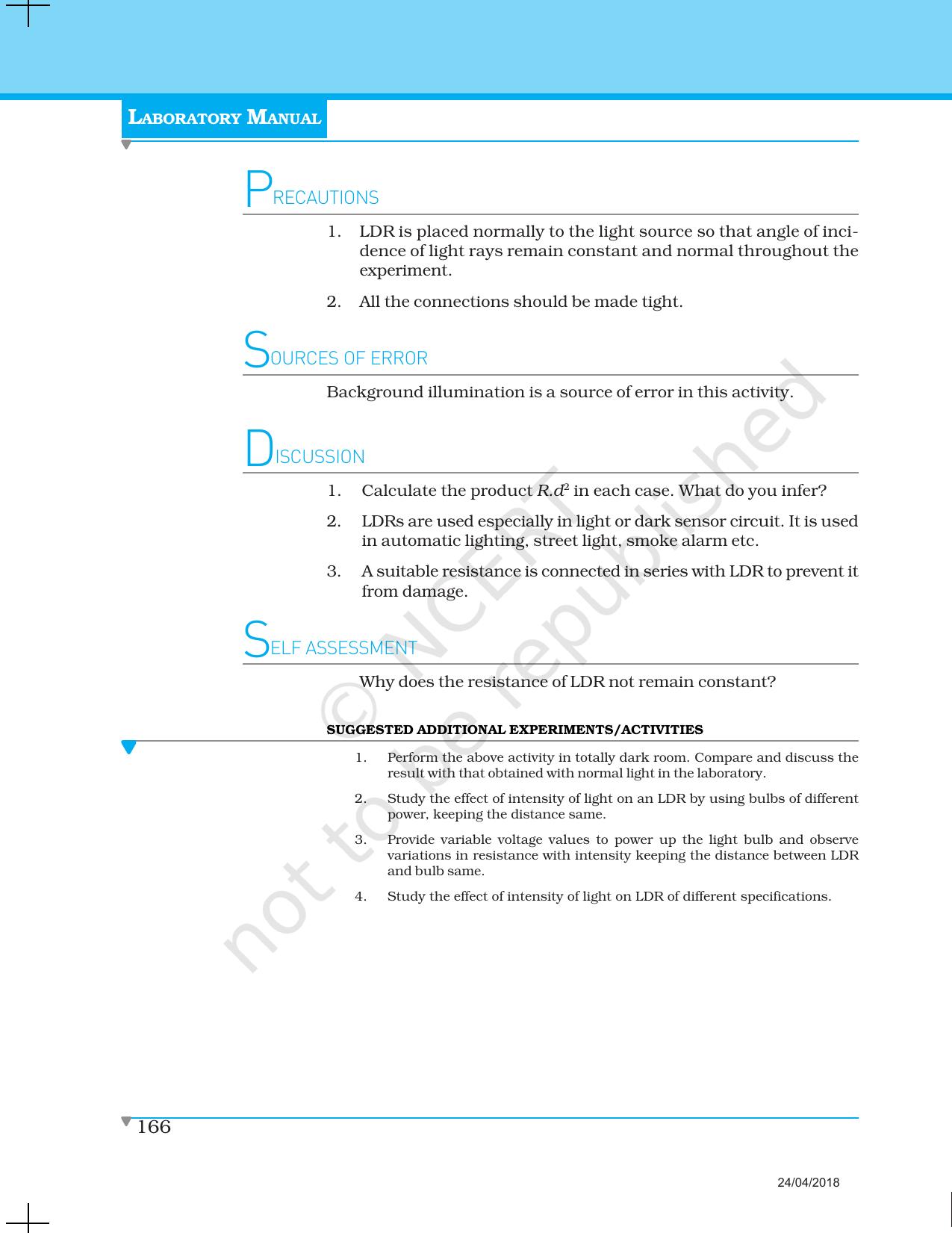 NCERT Laboratory Manuals for Class XII Physics - Activities 7 to 11 - Page 3