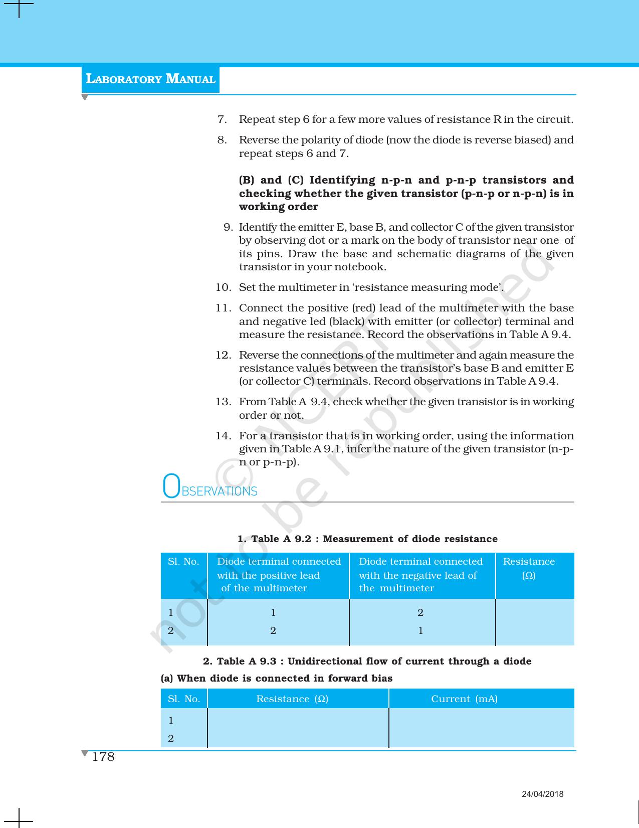 NCERT Laboratory Manuals for Class XII Physics - Activities 7 to 11 - Page 15