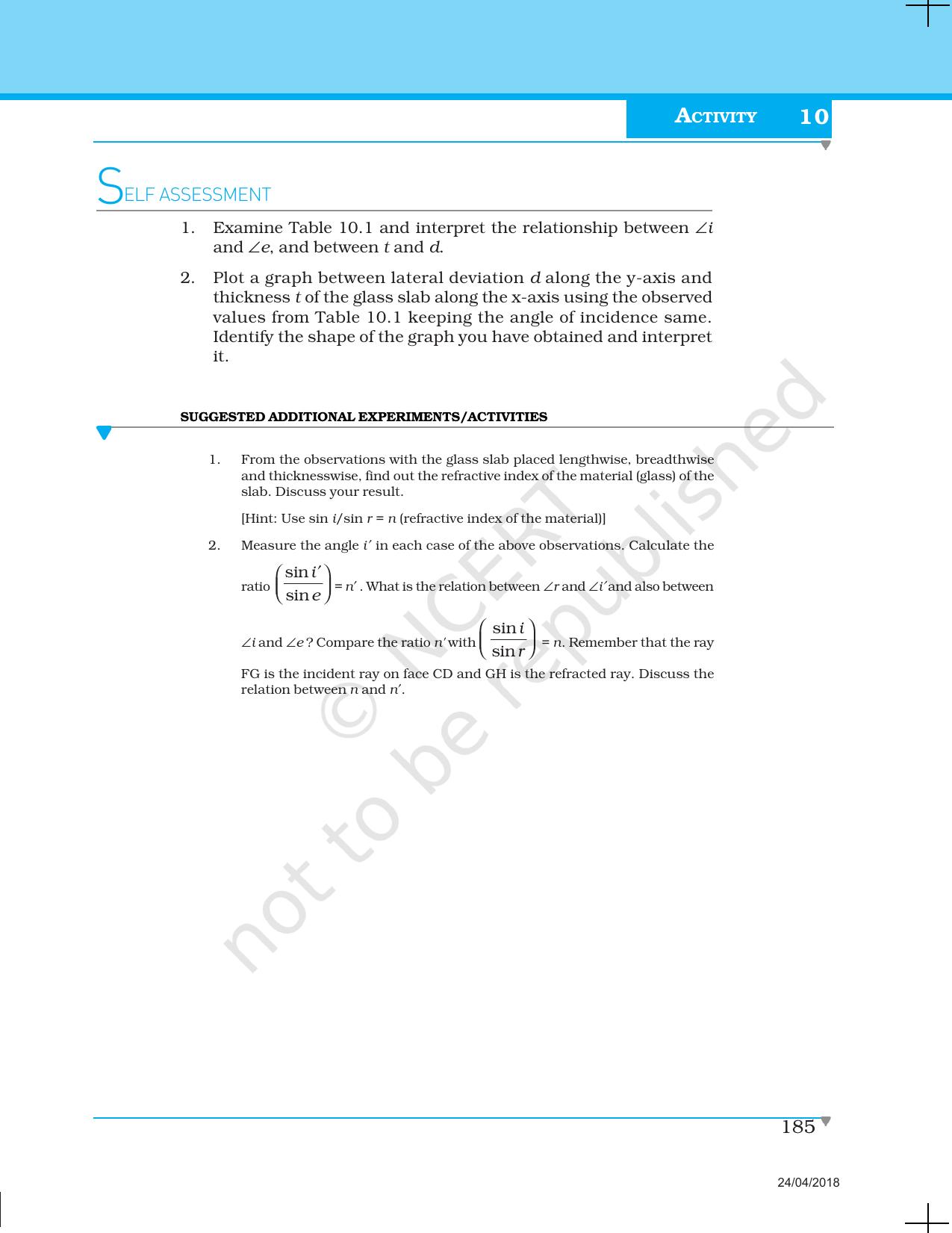 NCERT Laboratory Manuals for Class XII Physics - Activities 7 to 11 - Page 22
