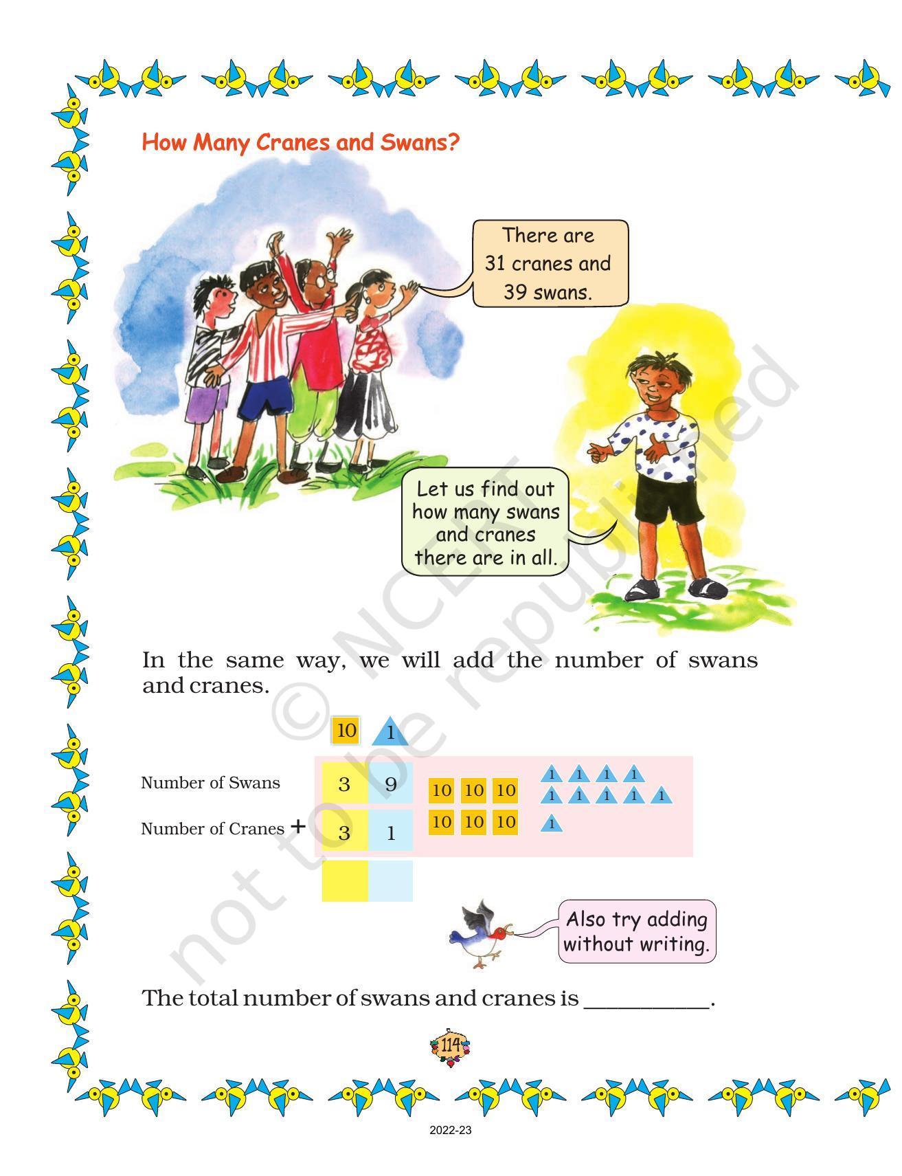 NCERT Book for Class 2 Maths Chapter 14-Birds Come, Birds Go - Page 4