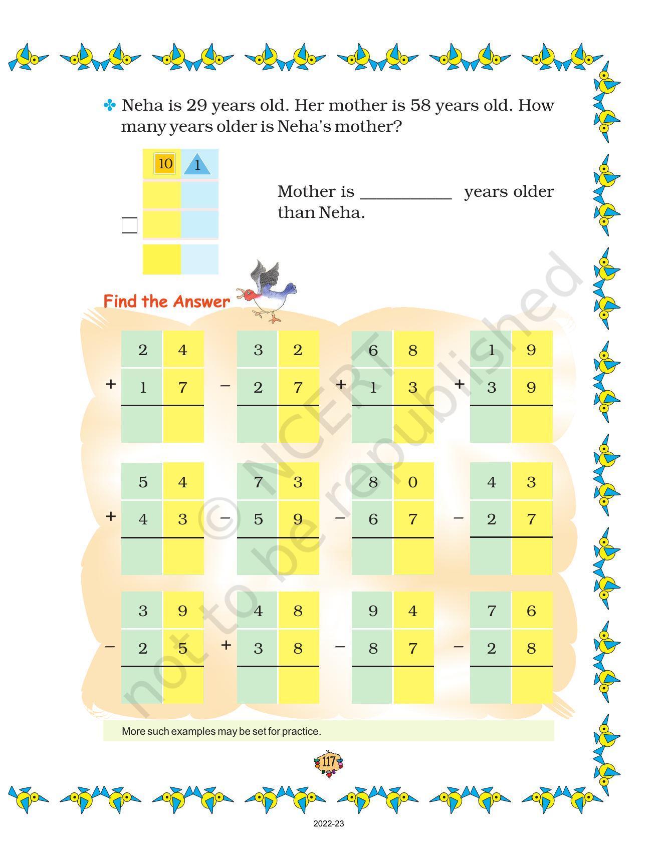 NCERT Book for Class 2 Maths Chapter 14-Birds Come, Birds Go - Page 7