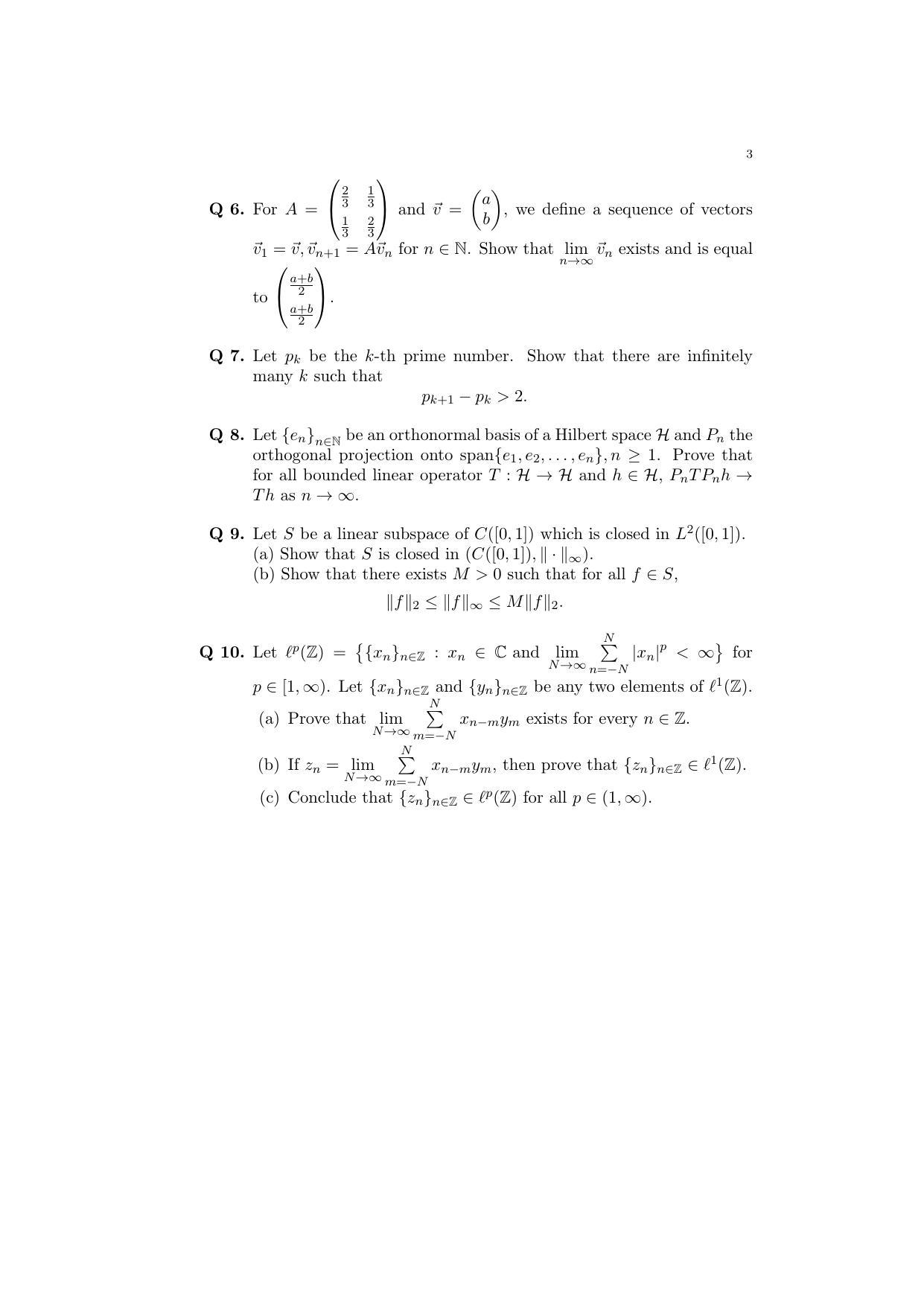 ISI Admission Test JRF in Mathematics MTB 2017 Sample Paper - Page 2