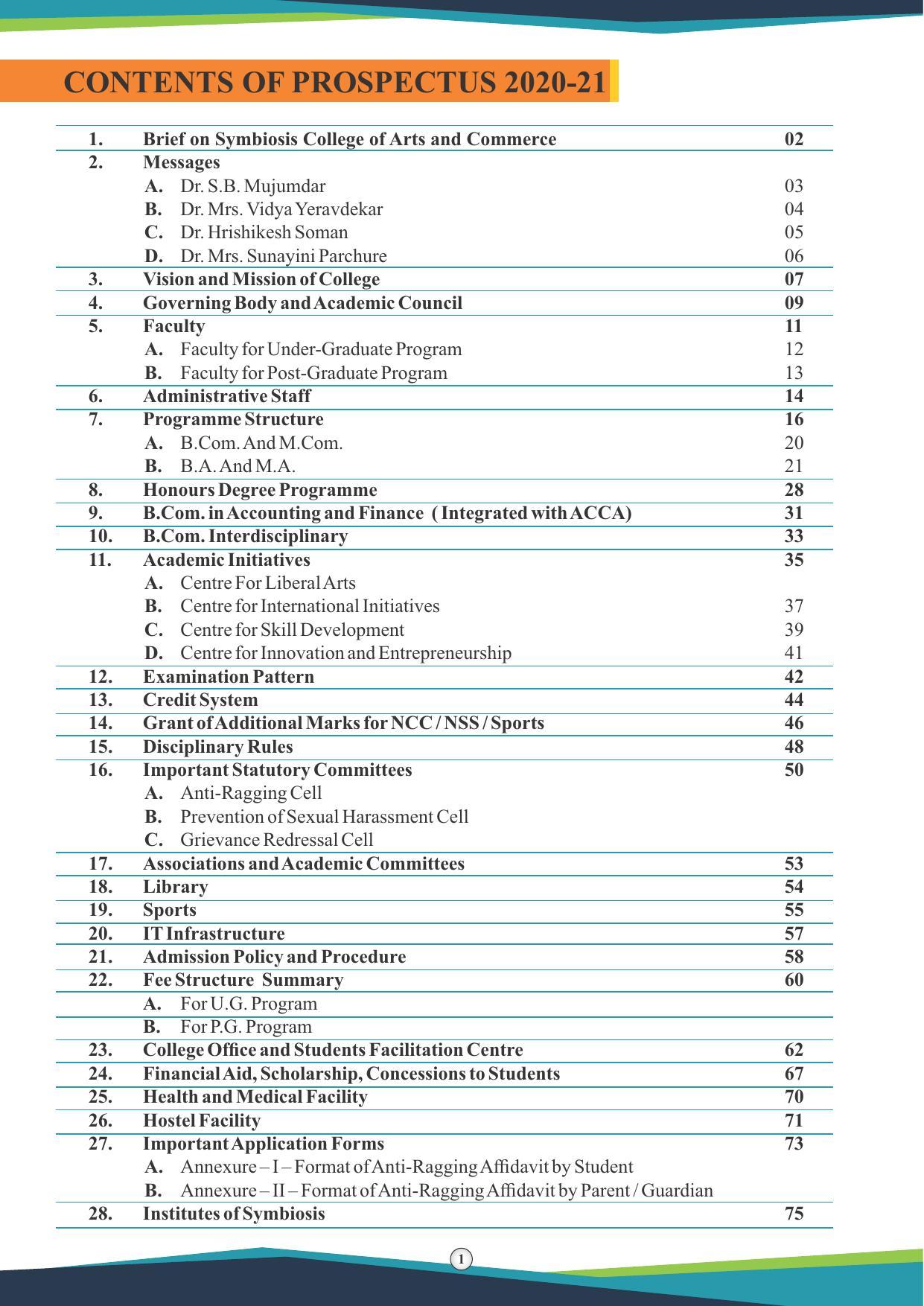 Symbiosis International University, Pune 2020-21 (Prospectus) - Page 3