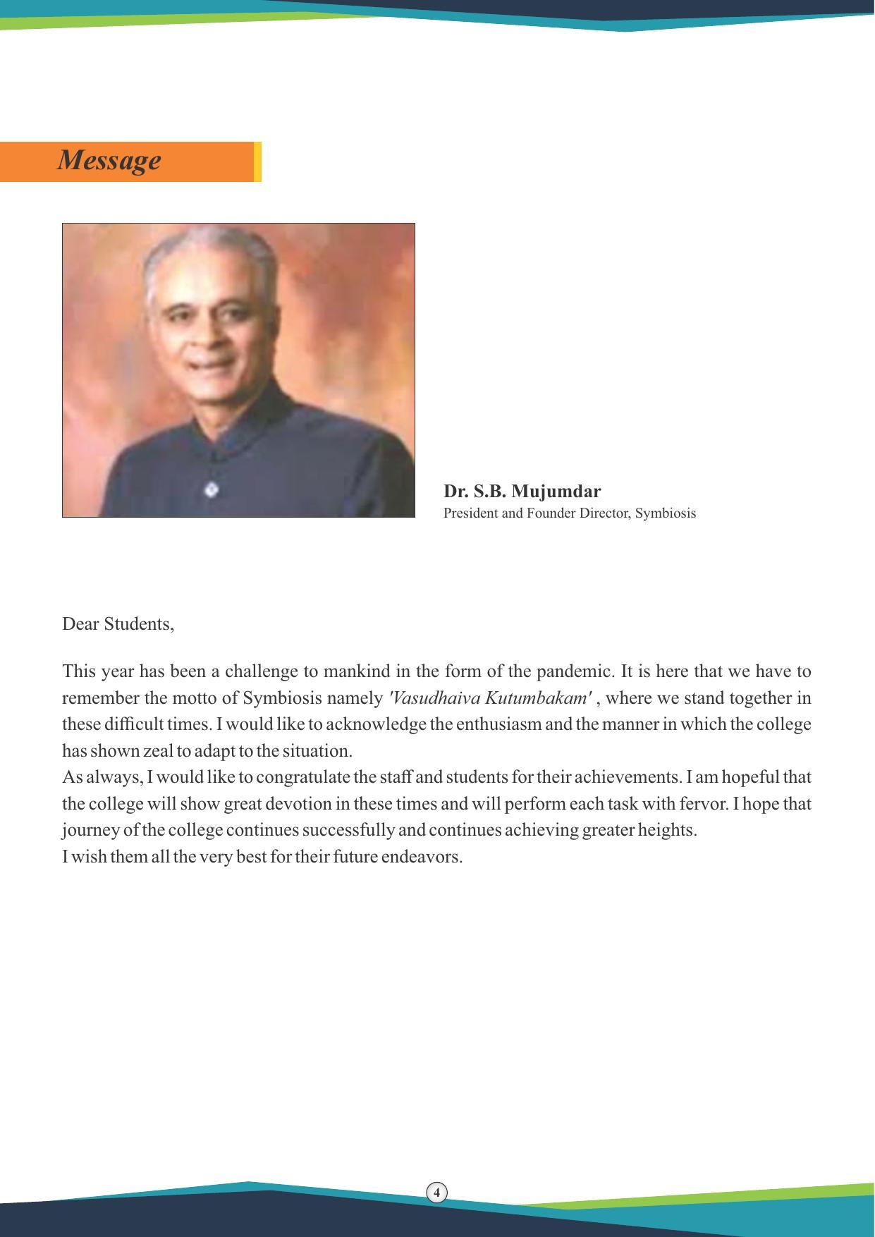 Symbiosis International University, Pune 2020-21 (Prospectus) - Page 6