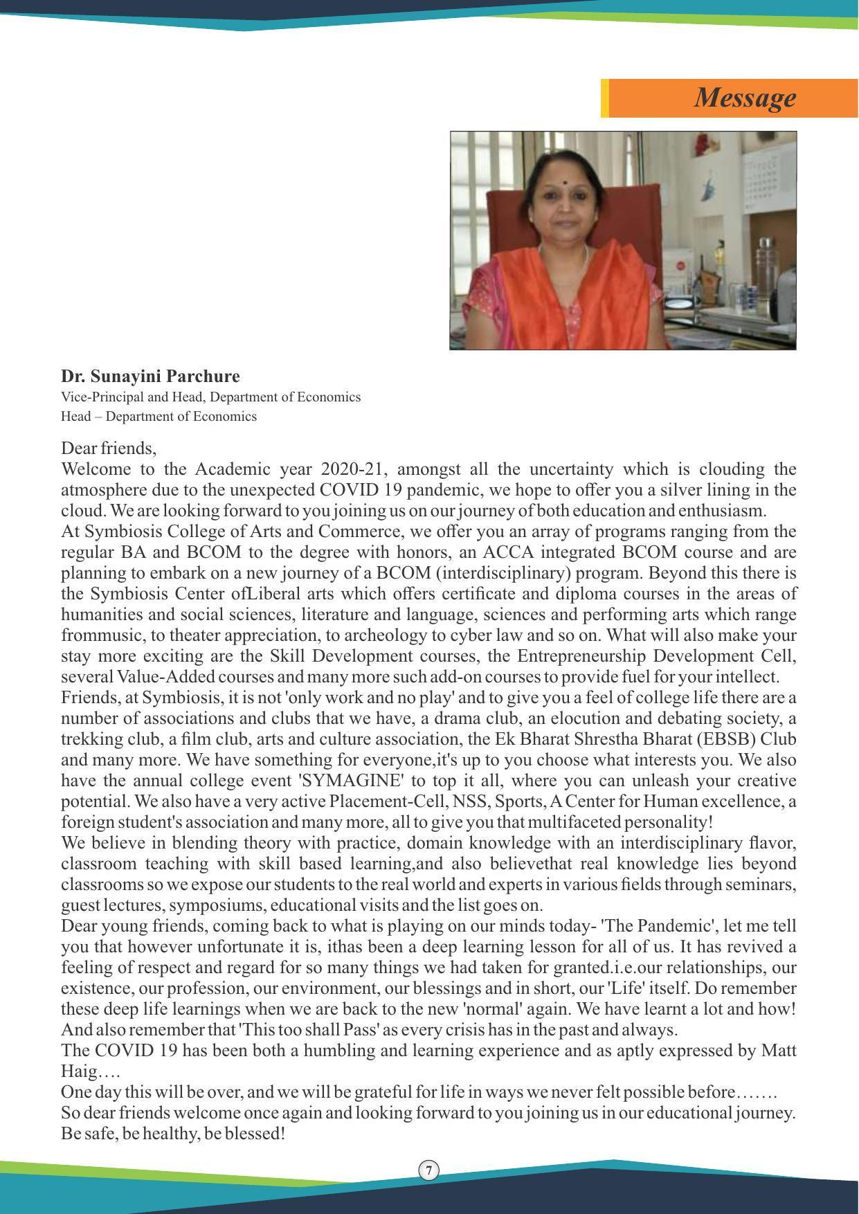 Symbiosis International University, Pune 2020-21 (Prospectus) - Page 9