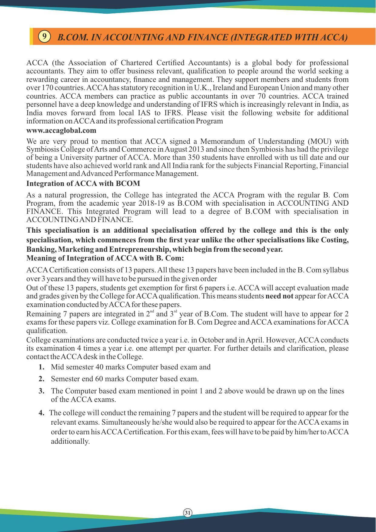Symbiosis International University, Pune 2020-21 (Prospectus) - Page 33