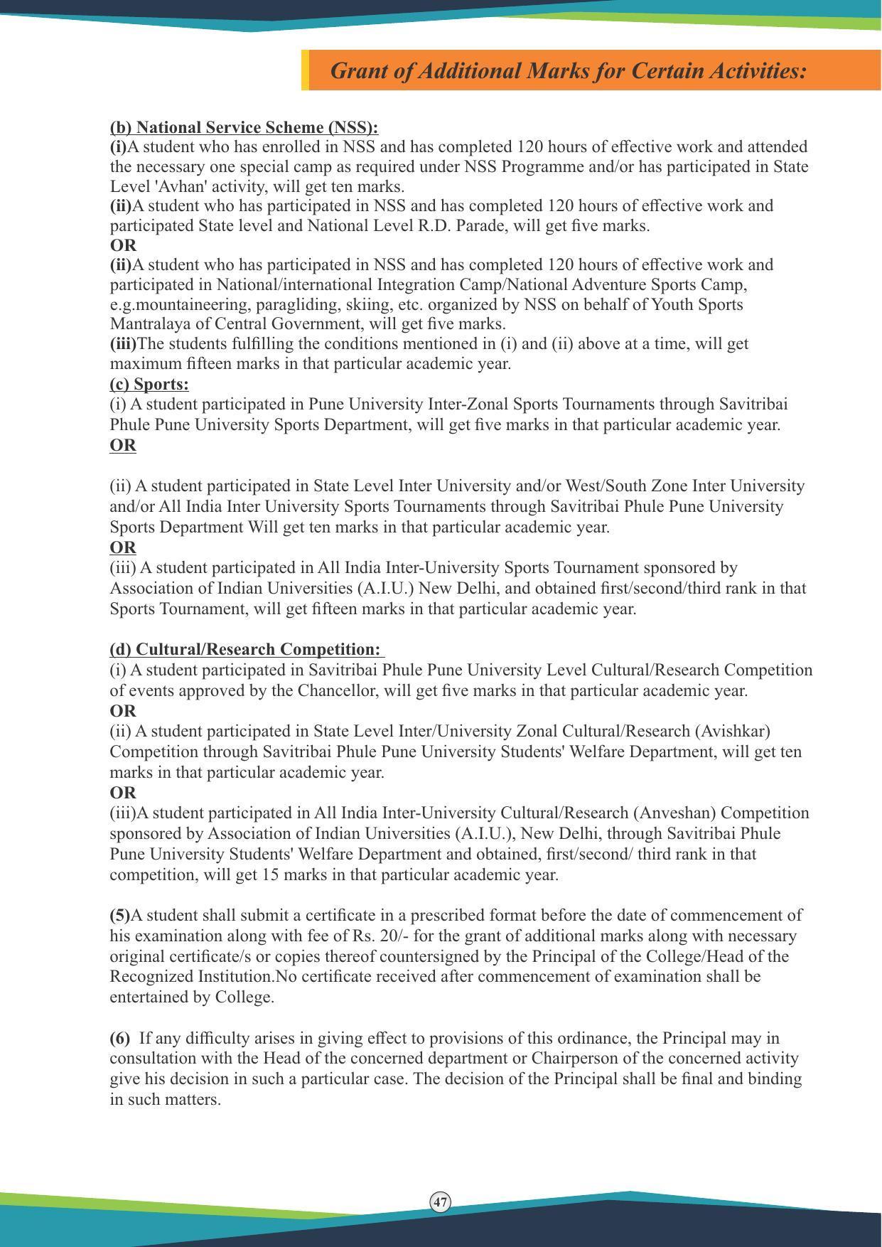 Symbiosis International University, Pune 2020-21 (Prospectus) - Page 49