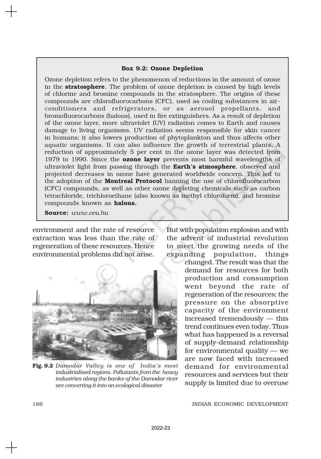 NCERT Book for Class 11 Economics (Indian Economics) Chapter 9 Environment and Sustainable Development - Page 5