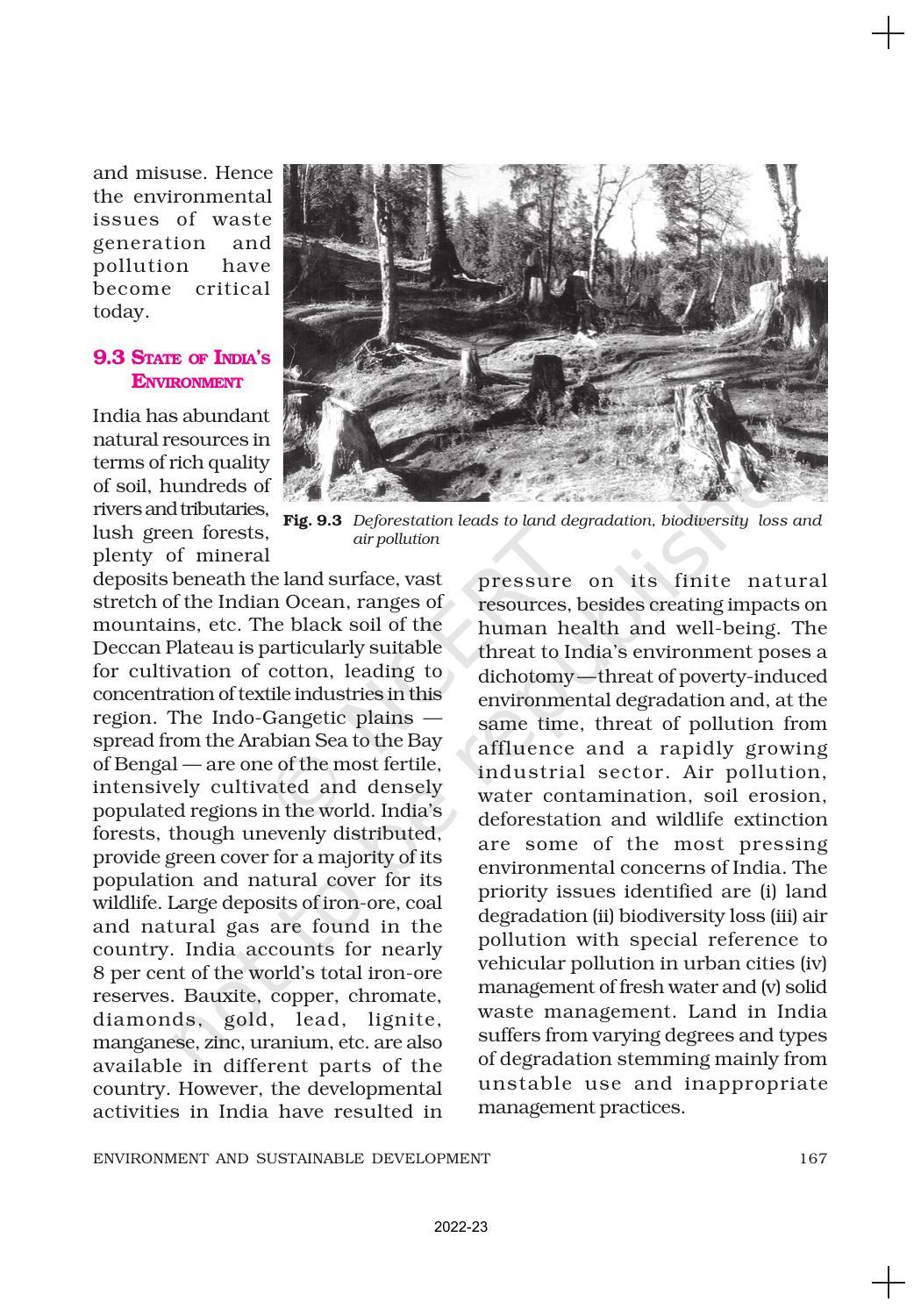 NCERT Book for Class 11 Economics (Indian Economics) Chapter 9 Environment and Sustainable Development - Page 6
