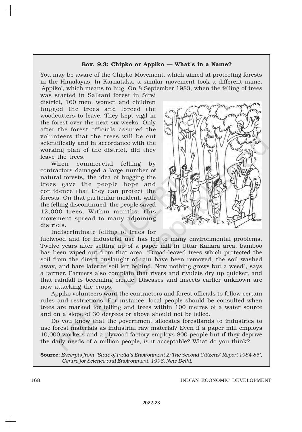 NCERT Book for Class 11 Economics (Indian Economics) Chapter 9 Environment and Sustainable Development - Page 7