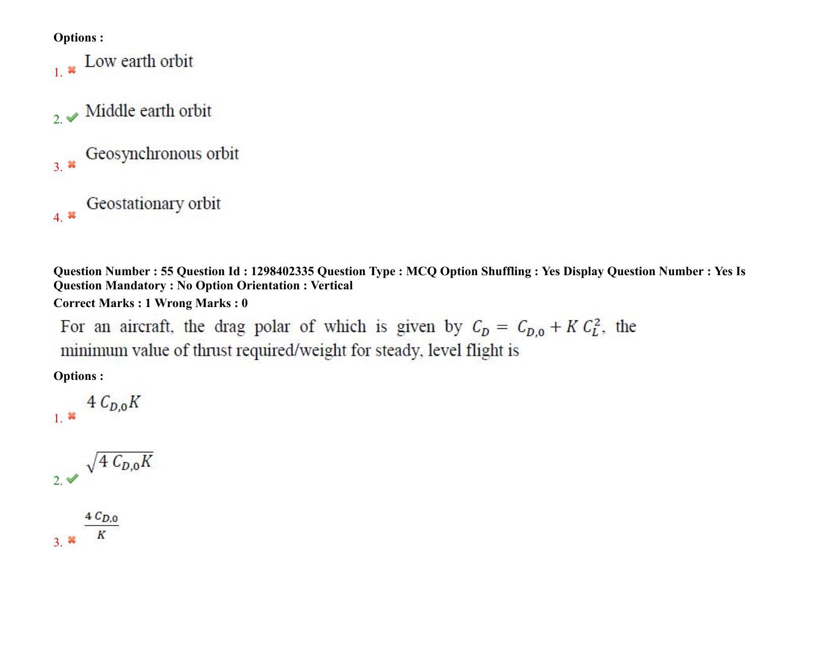 TS PGECET 2021: (AE) Aerospace Engineering Question Papers - Page 35
