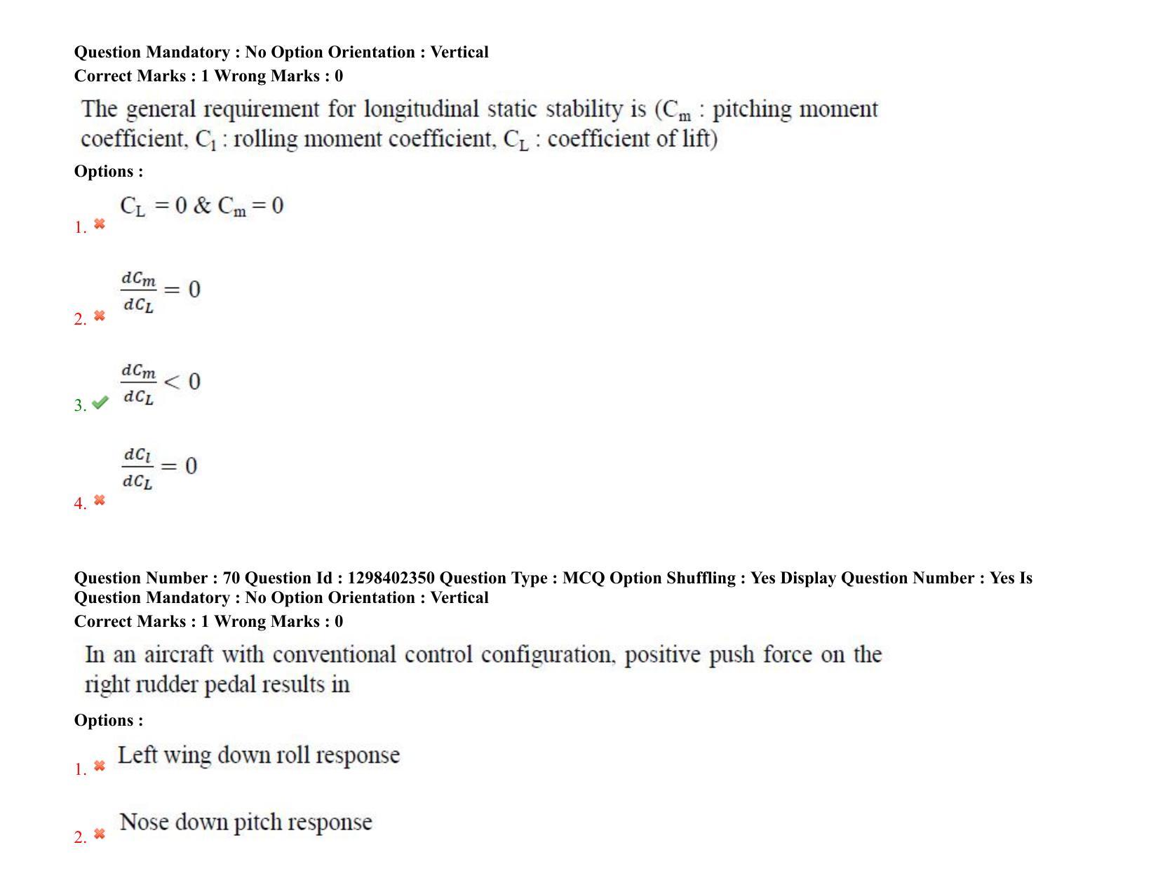 TS PGECET 2021: (AE) Aerospace Engineering Question Papers - Page 44