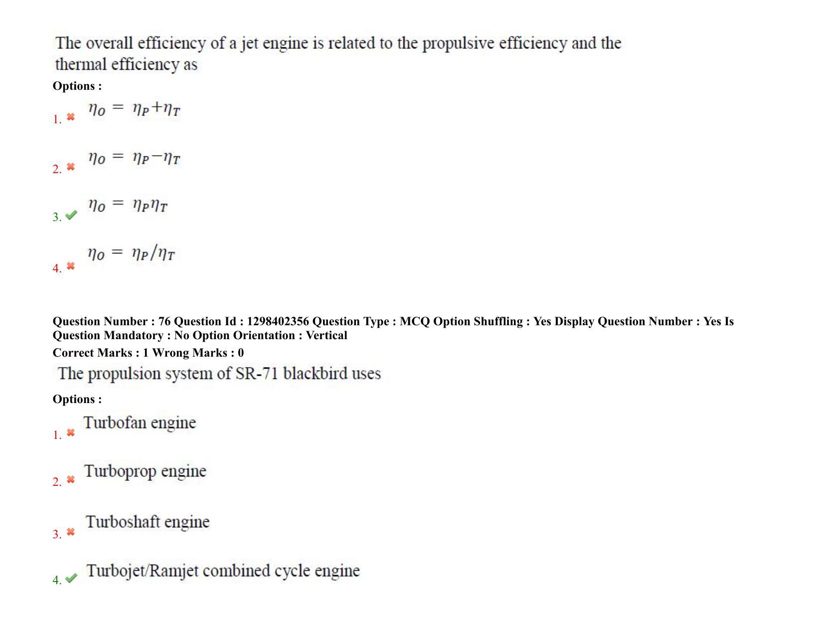 TS PGECET 2021: (AE) Aerospace Engineering Question Papers - Page 48