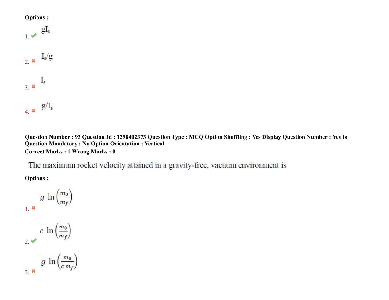 TS PGECET 2021: (AE) Aerospace Engineering Question Papers - Page 58