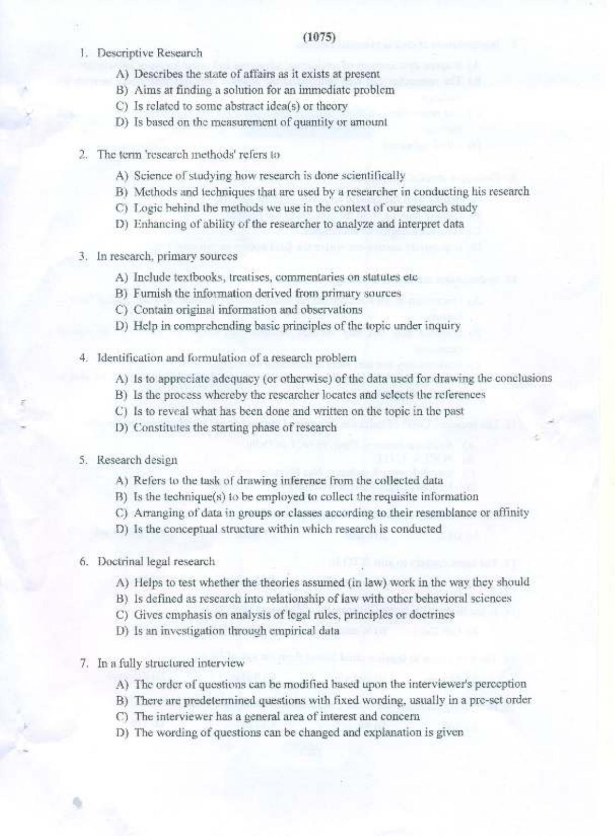 PU MPET Laws 2015 Question Paper - Page 2