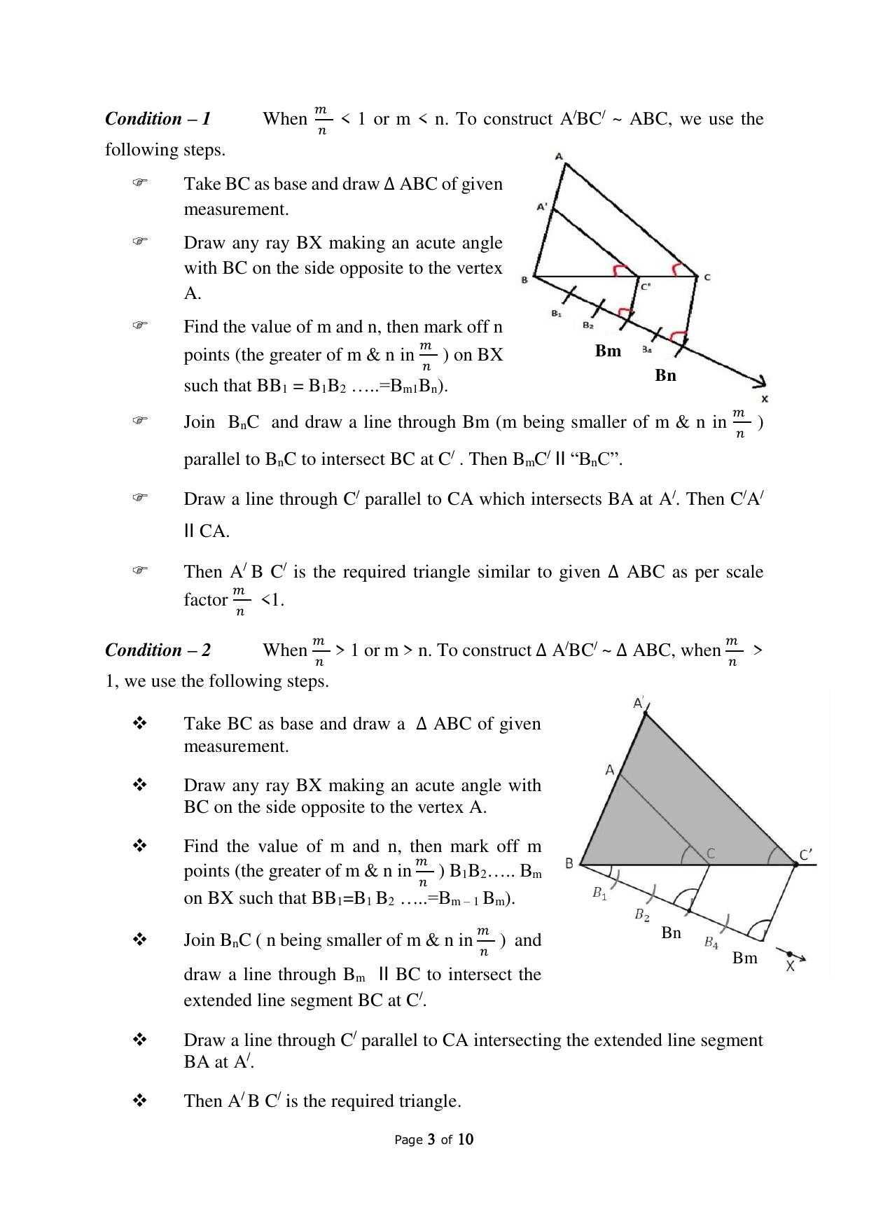 JKBOSE Class 10 Maths: CHAPTER 11 Constructions Question Bank - Page 3