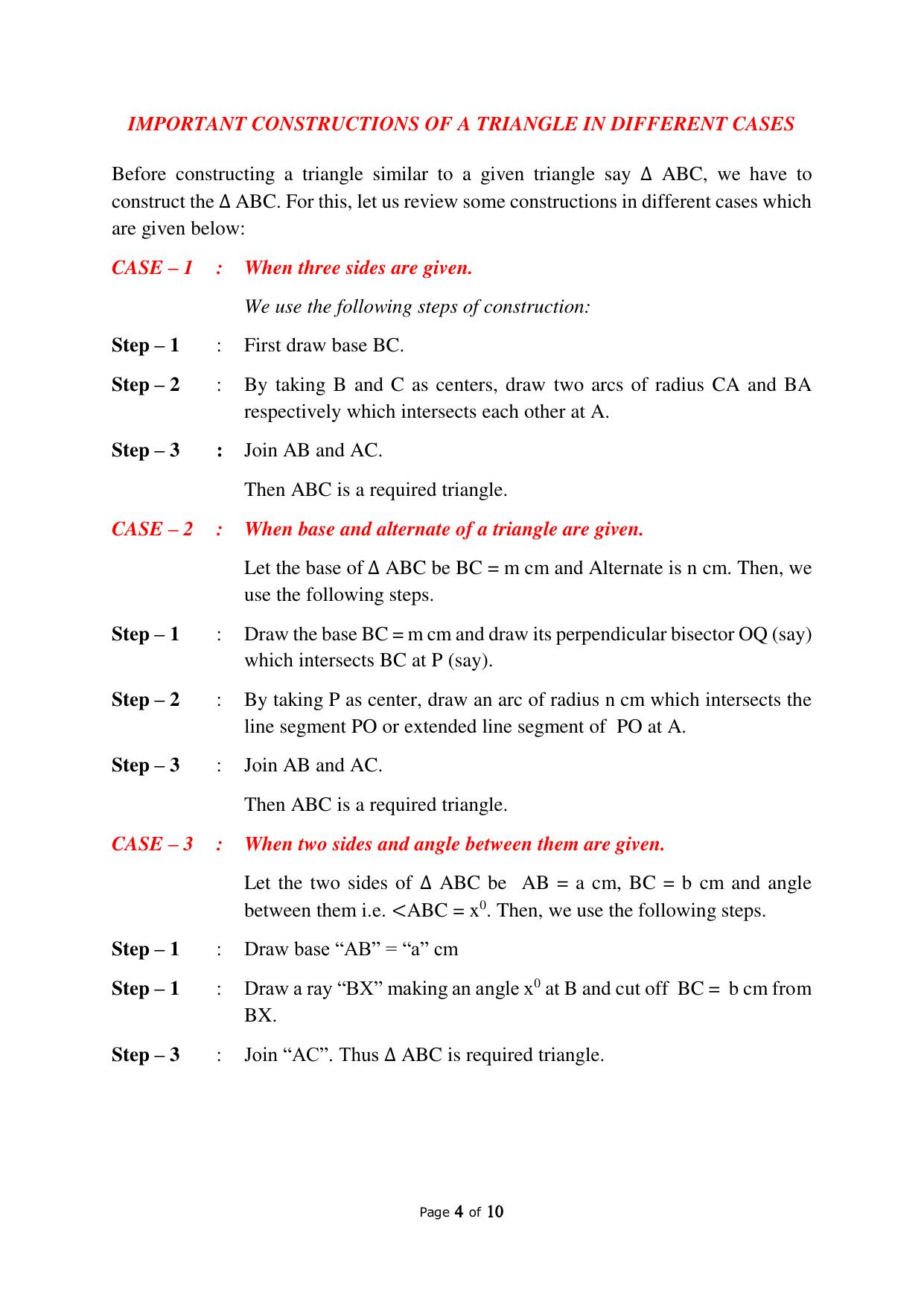 JKBOSE Class 10 Maths: CHAPTER 11 Constructions Question Bank - Page 4