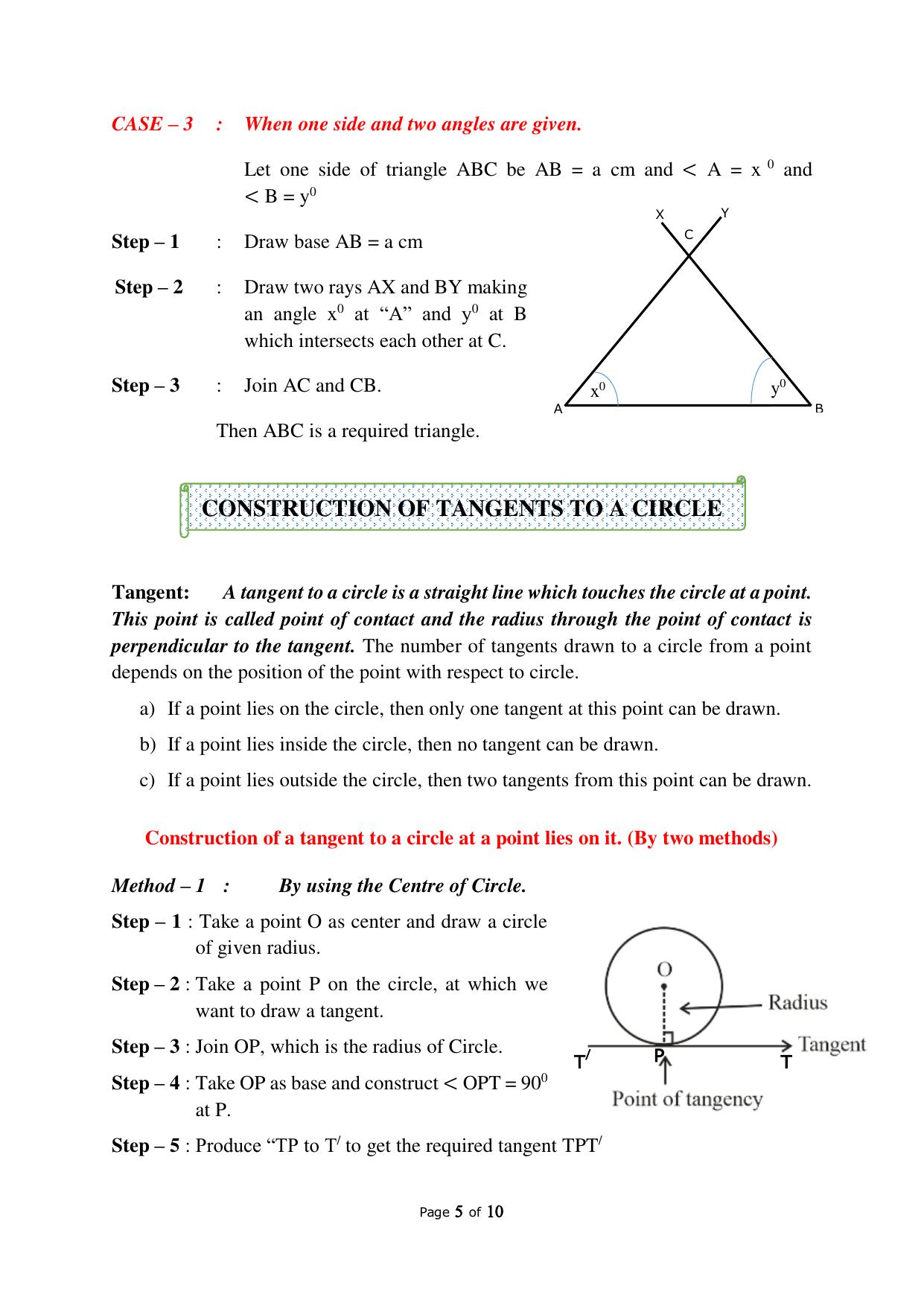JKBOSE Class 10 Maths: CHAPTER 11 Constructions Question Bank - Page 5
