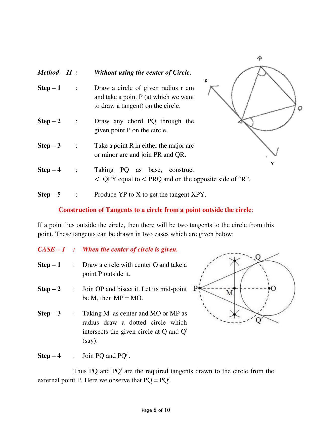 JKBOSE Class 10 Maths: CHAPTER 11 Constructions Question Bank - Page 6