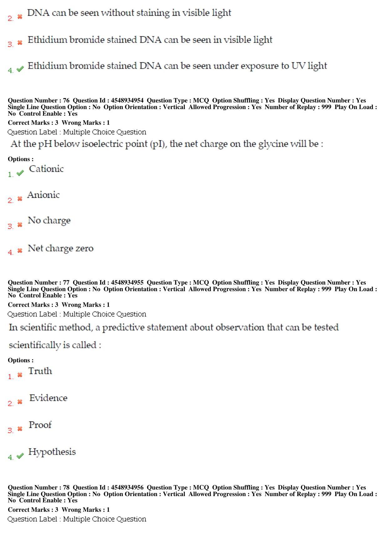 BHU RET LIfe Science 2019 Question Paper - Page 35