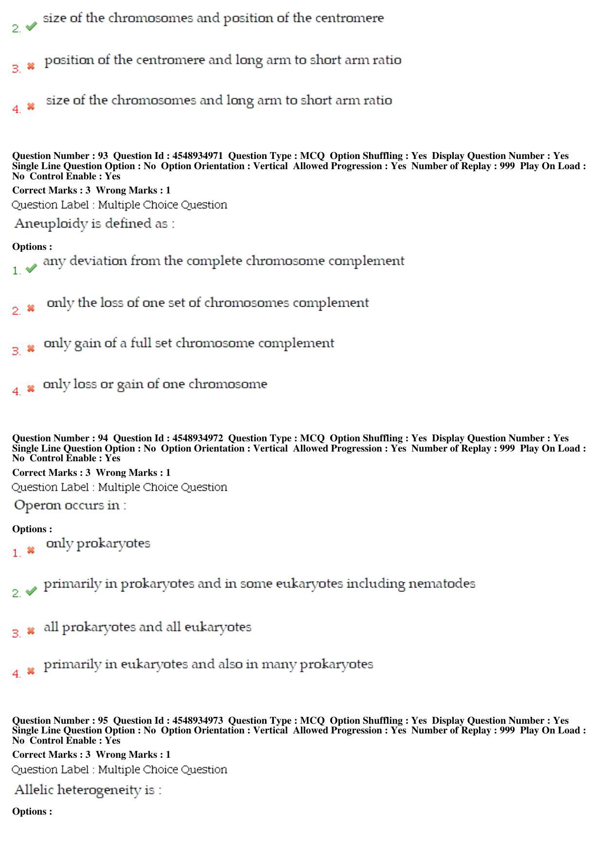 BHU RET LIfe Science 2019 Question Paper - Page 41
