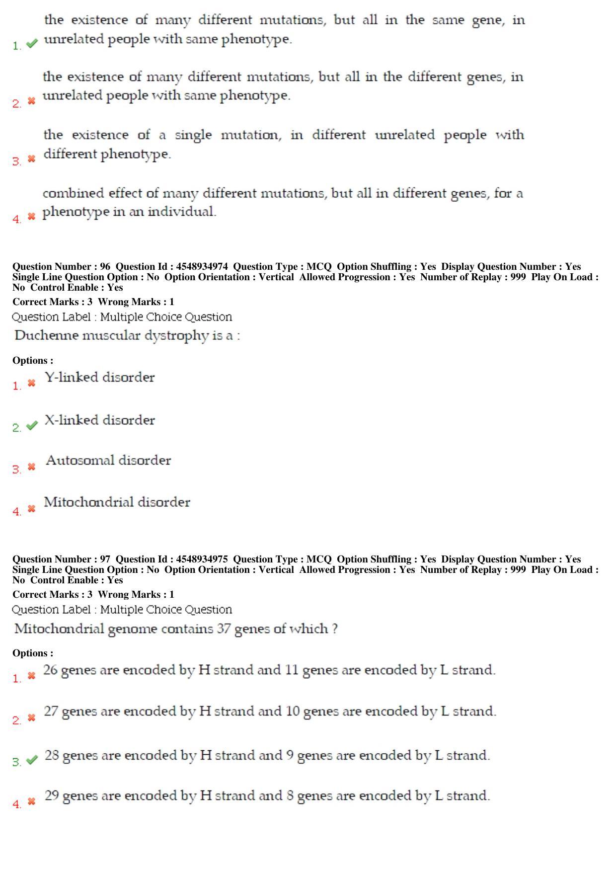 BHU RET LIfe Science 2019 Question Paper - Page 42