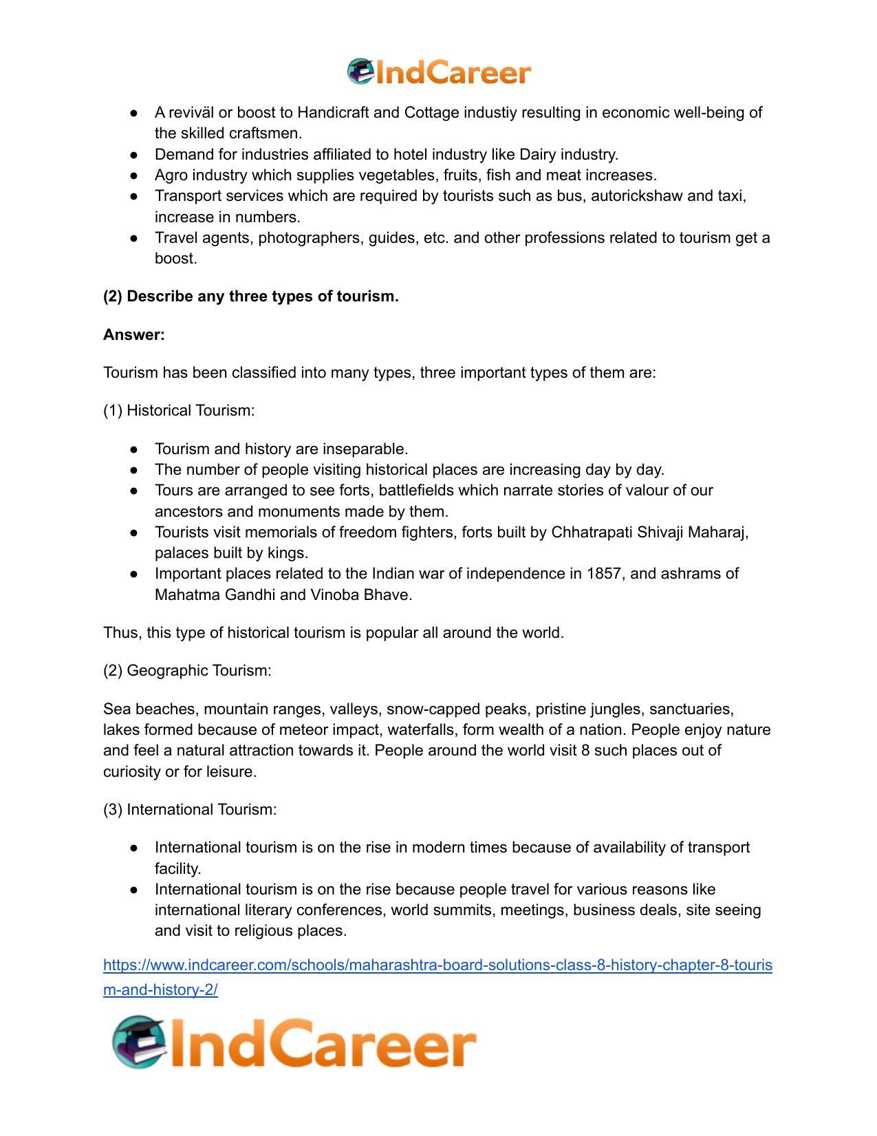 Maharashtra Board Solutions Class 8-History: Chapter 8- Tourism and History - Page 8