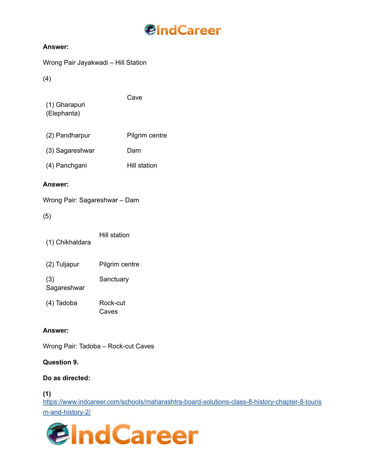 Maharashtra Board Solutions Class 8-History: Chapter 8- Tourism and History - Page 13