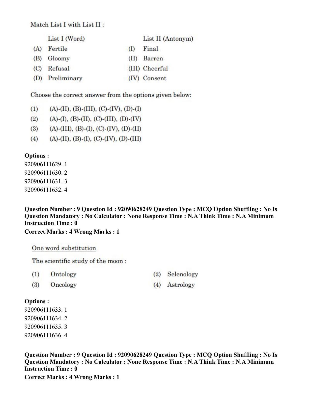 CUET PG 2023: SCQP16 – Horticulture (Eng) - Shift 1 (27-06-2023) Question Paper - Page 11