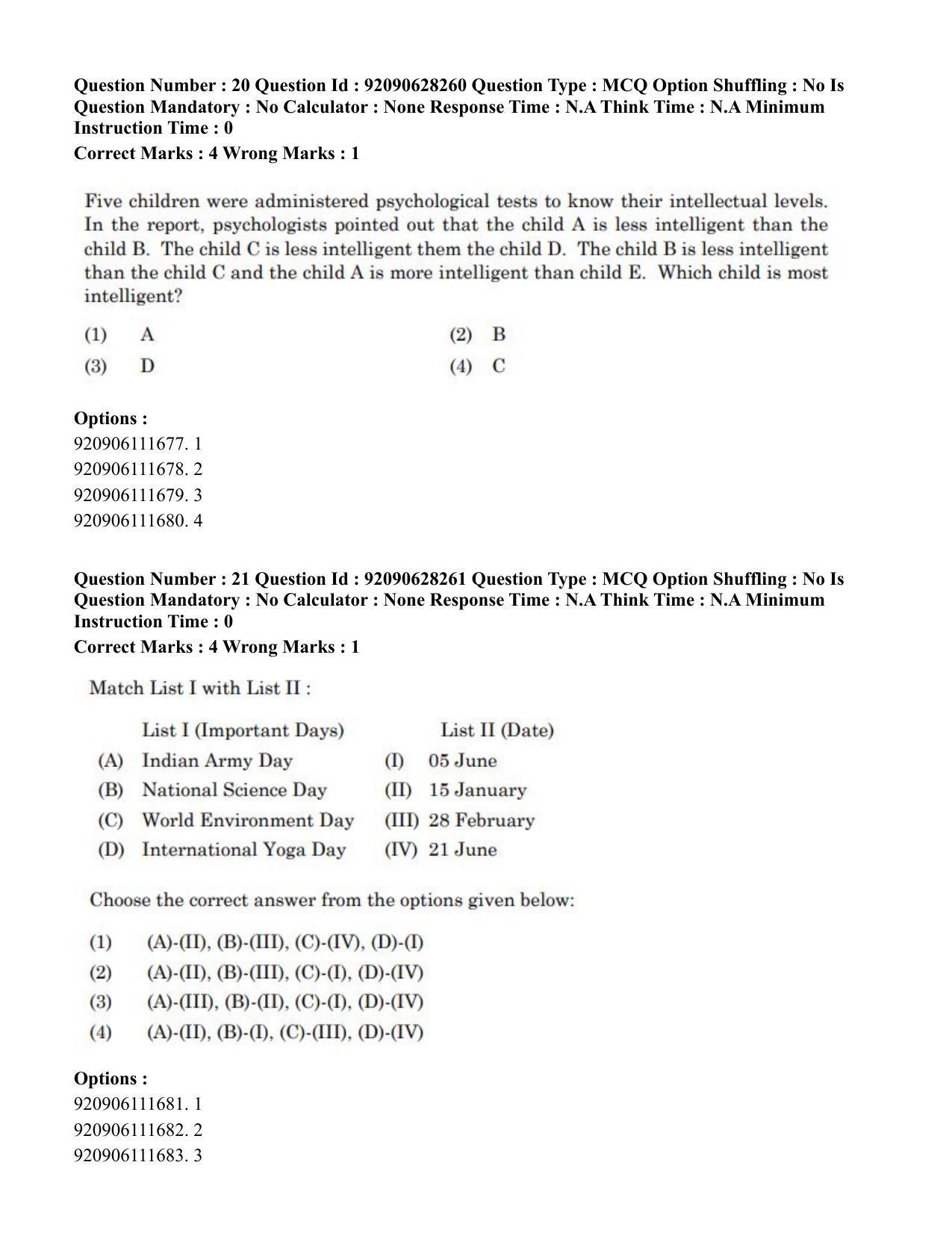 CUET PG 2023: SCQP16 – Horticulture (Eng) - Shift 1 (27-06-2023) Question Paper - Page 22