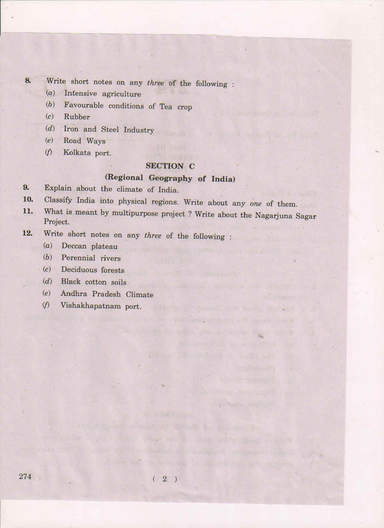 AP Inter 2nd Year Geography-II (EM) May 2018 (General) Question Paper - Page 2