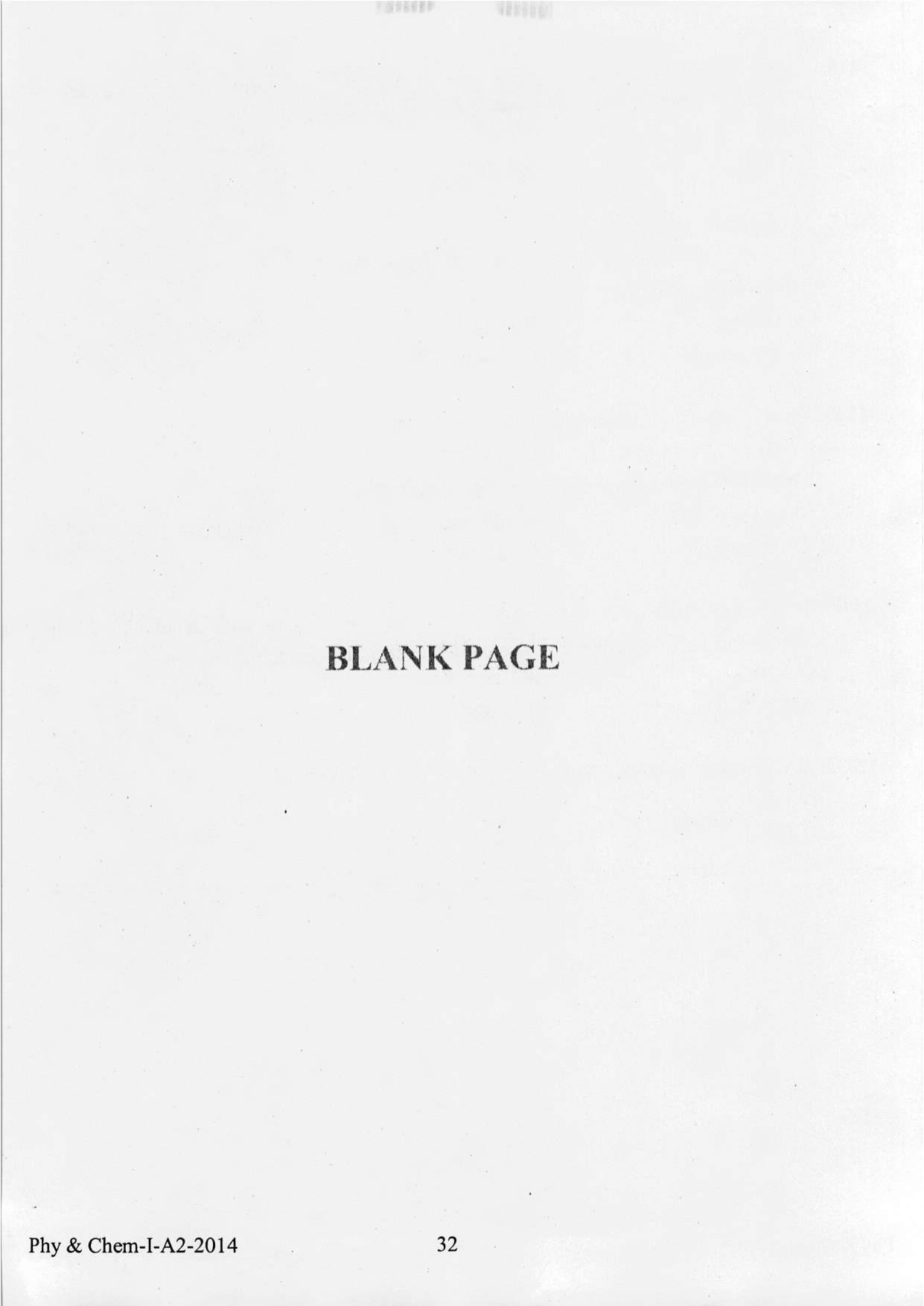 KEAM Paper I 2014 Question Paper - Page 32