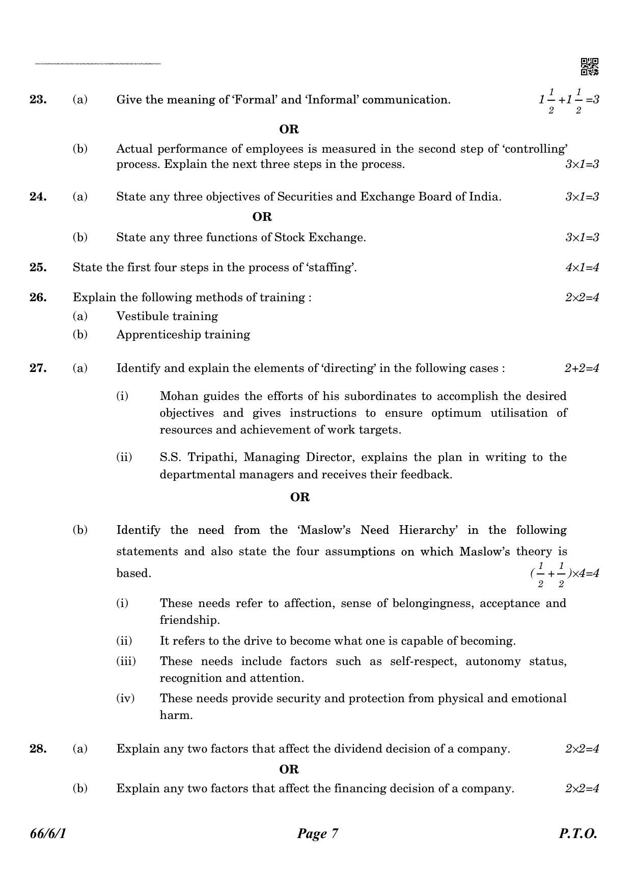 CBSE Class 12 QP_054_Business_Studies_English 2021 Compartment Question Paper - Page 7