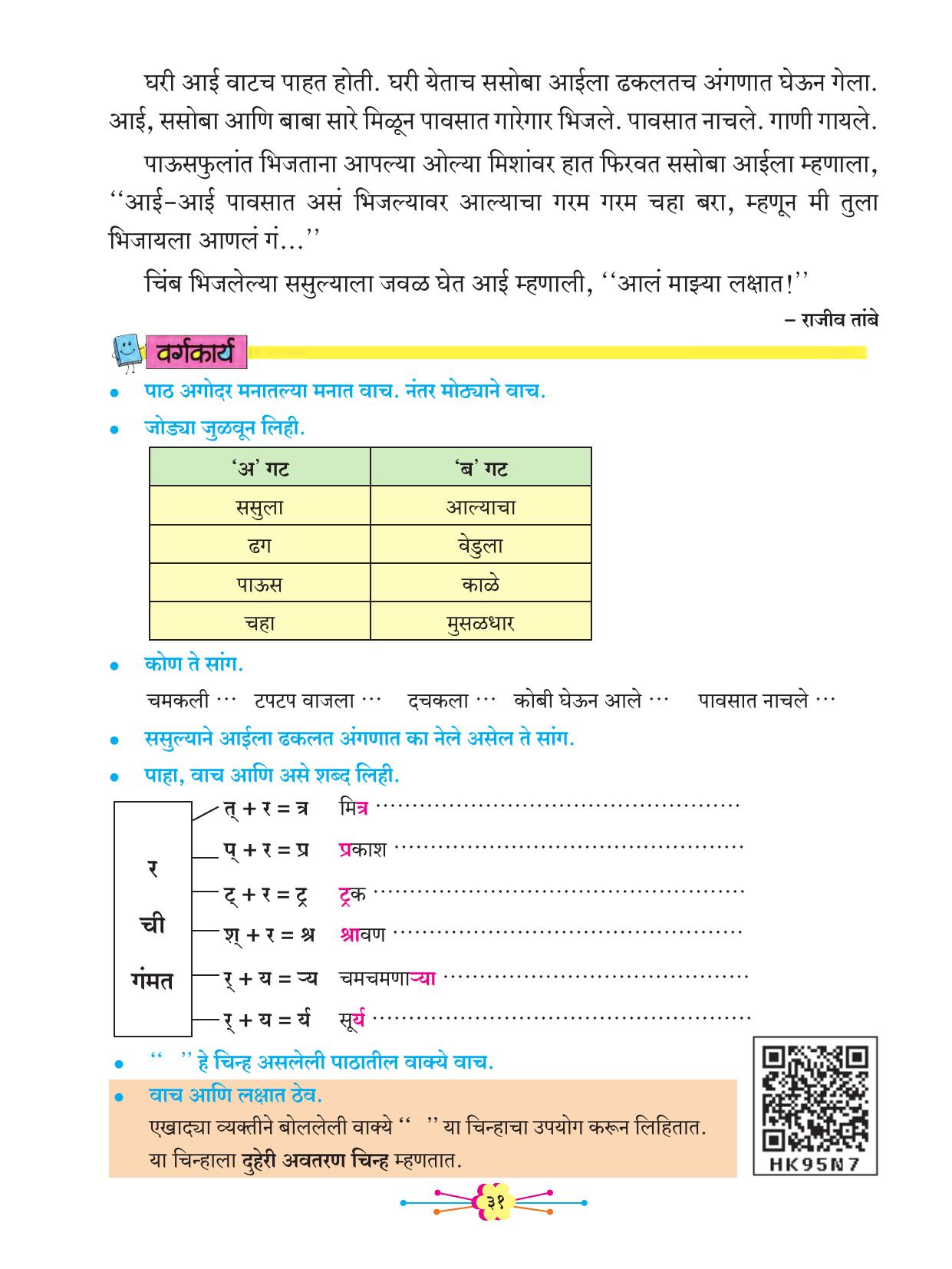 Maharashtra Board Class 2 Marathi Balbharati Textbook - Page 41
