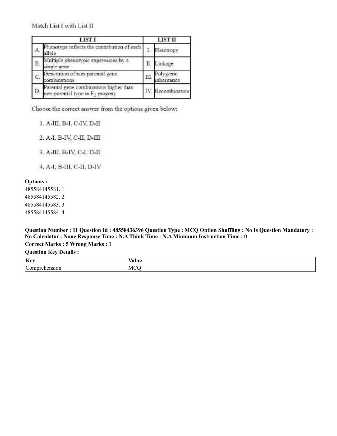 CUET 2023 English Tamil Shift 3 Question Papers - 22 June 2023 - Page 14