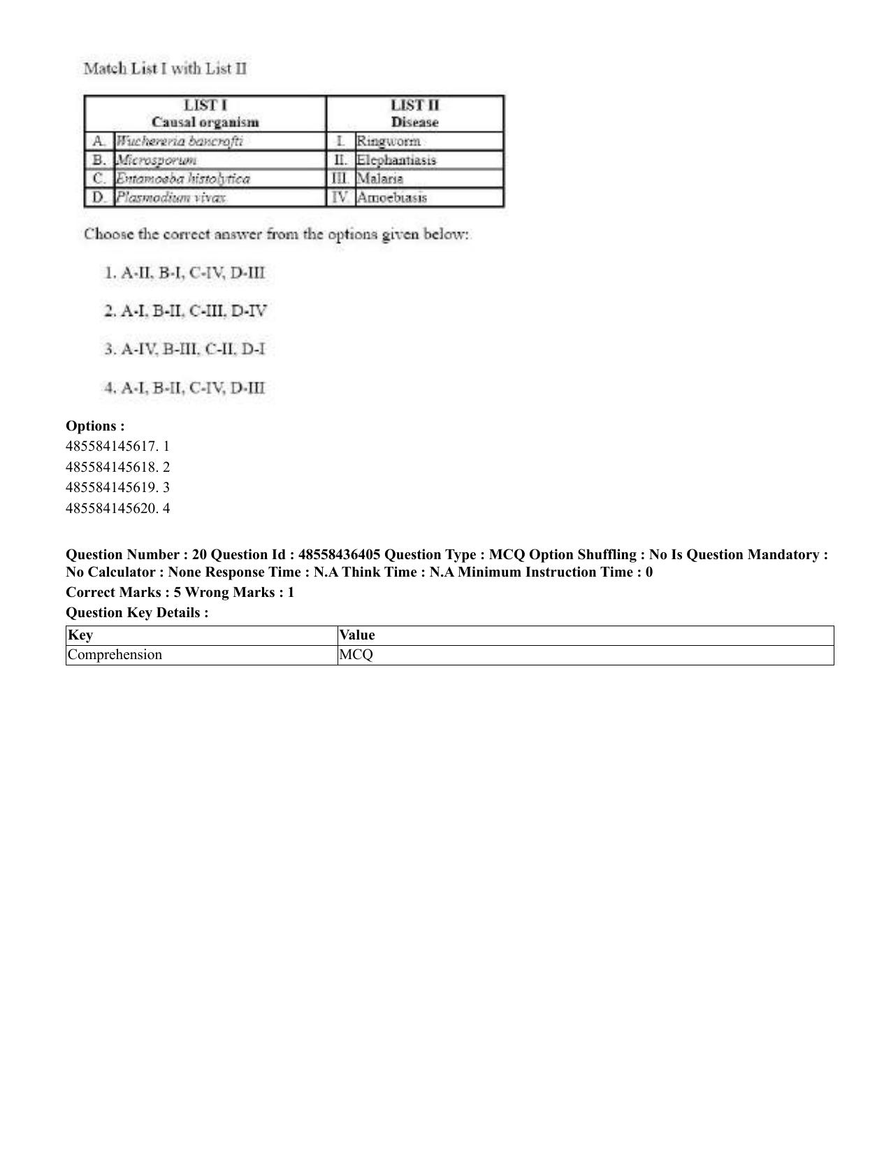 CUET 2023 English Tamil Shift 3 Question Papers - 22 June 2023 - Page 24