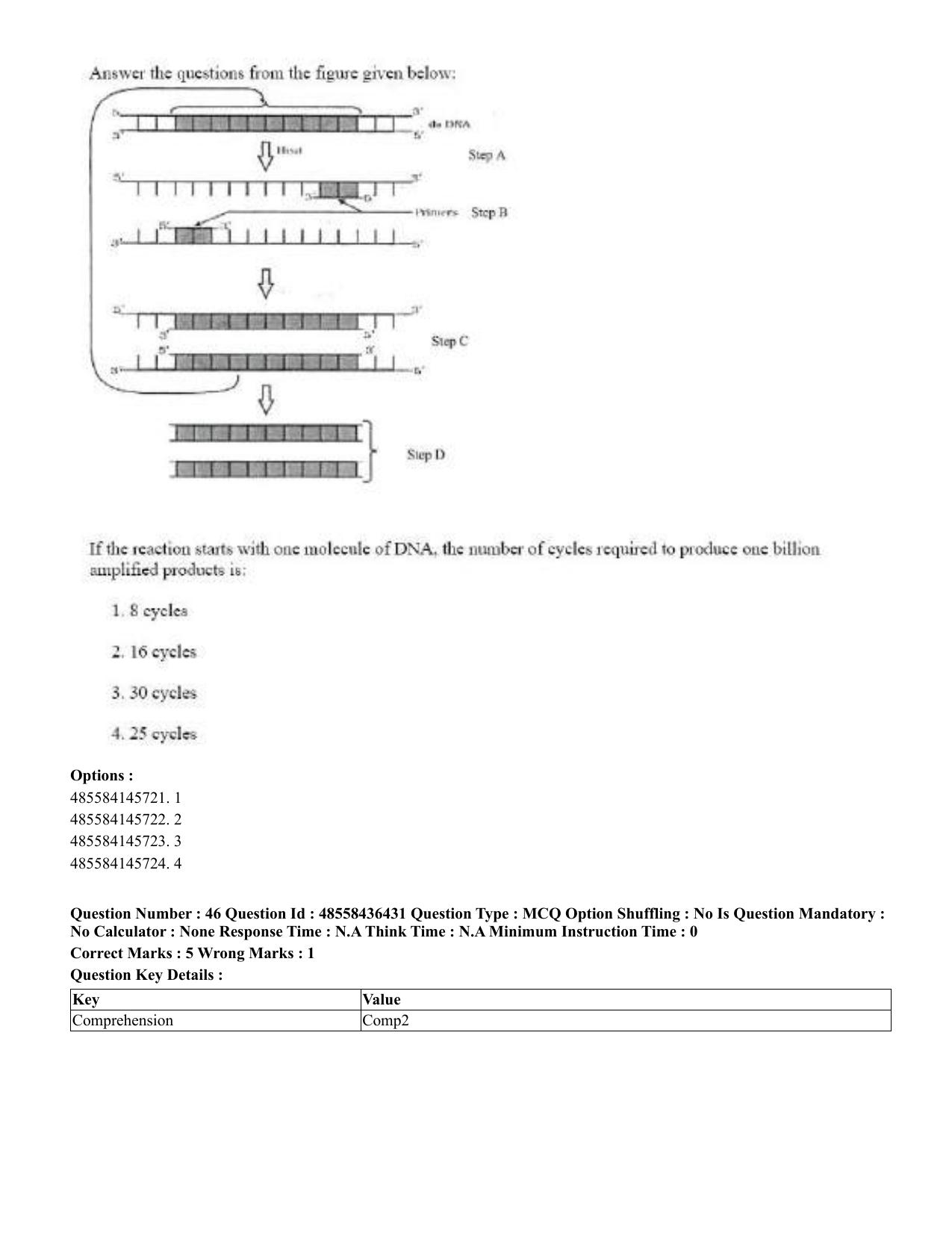 CUET 2023 English Tamil Shift 3 Question Papers - 22 June 2023 - Page 55