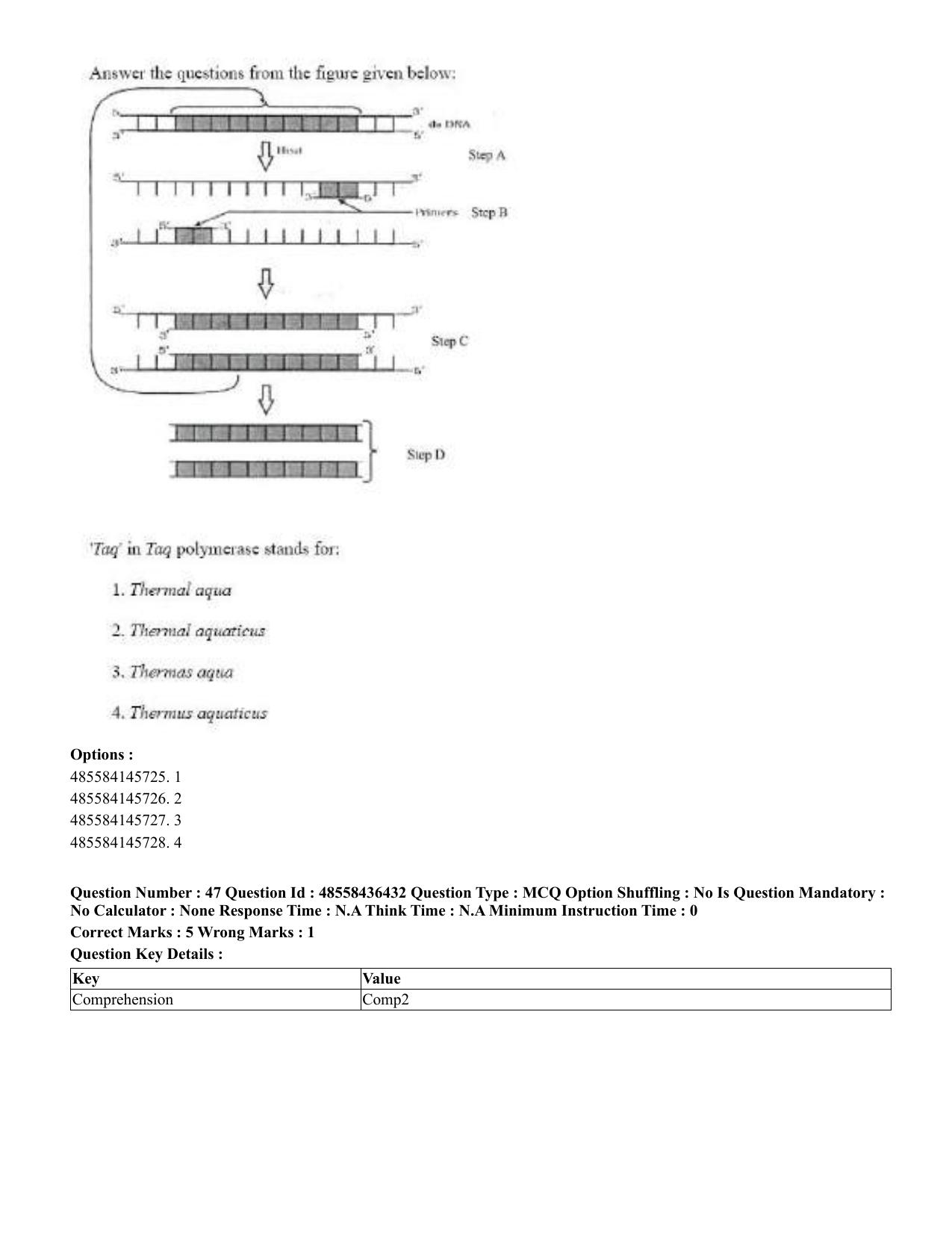 CUET 2023 English Tamil Shift 3 Question Papers - 22 June 2023 - Page 57