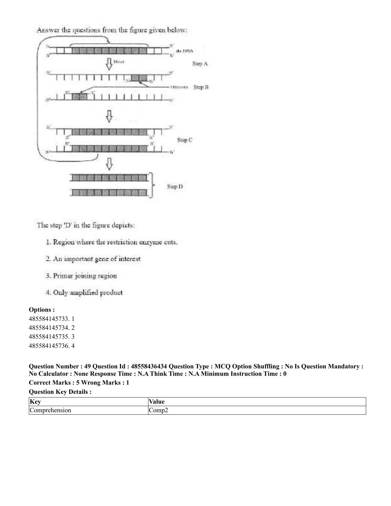 CUET 2023 English Tamil Shift 3 Question Papers - 22 June 2023 - Page 61